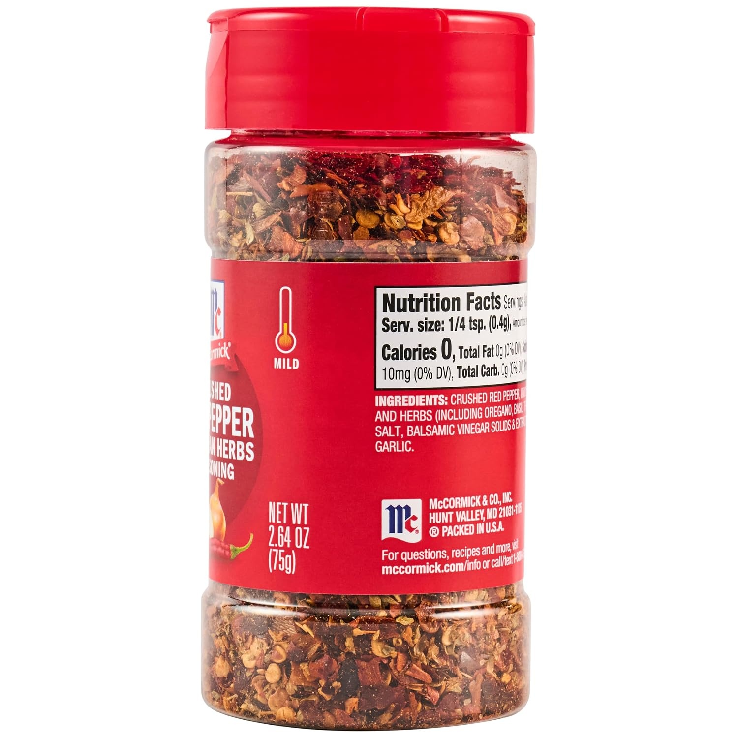 image:imageMcCormick Seasoning Crushed Red Pepper amp Italian Herbs Robust Italian Seasoning for Garlic Bread Pasta Dip and More 264 oz