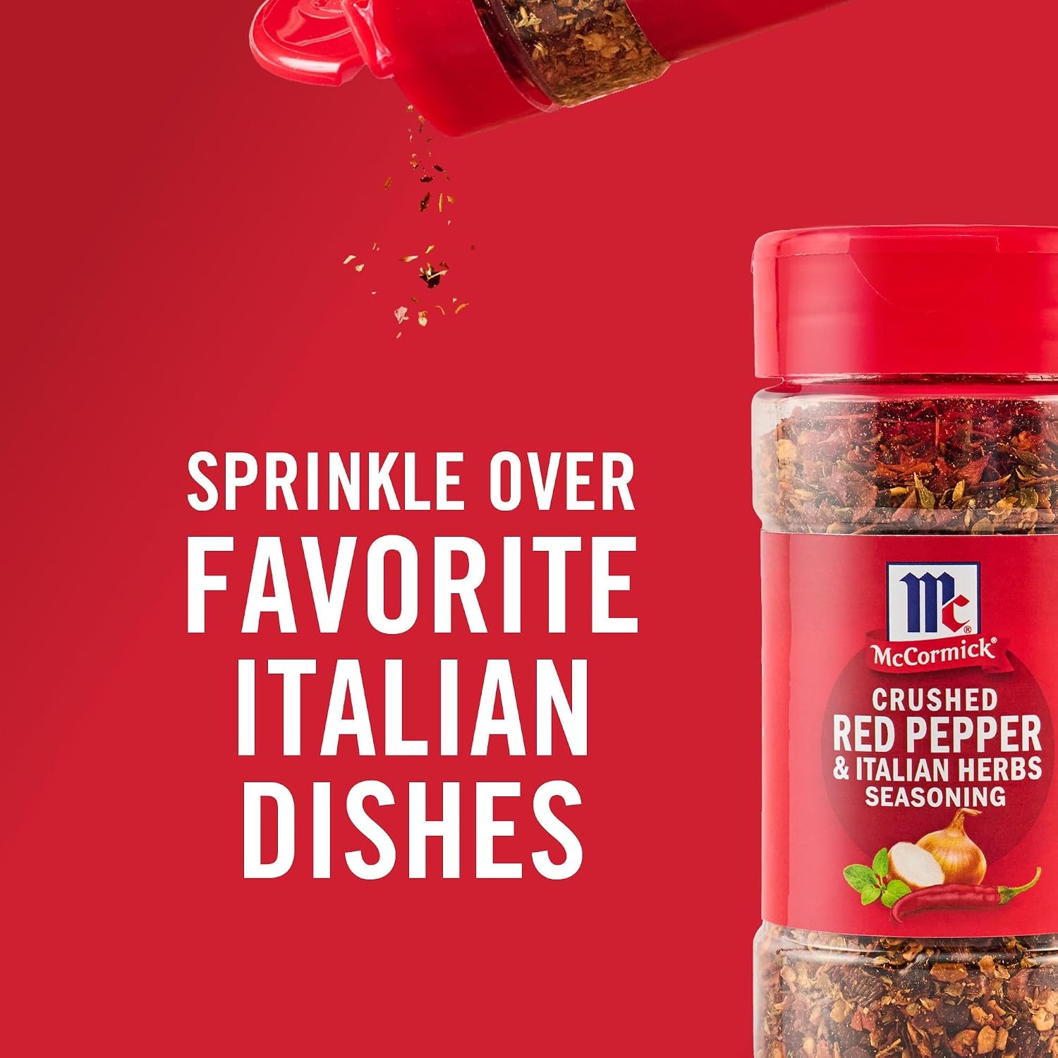 image:imageMcCormick Seasoning Crushed Red Pepper amp Italian Herbs Robust Italian Seasoning for Garlic Bread Pasta Dip and More 264 oz