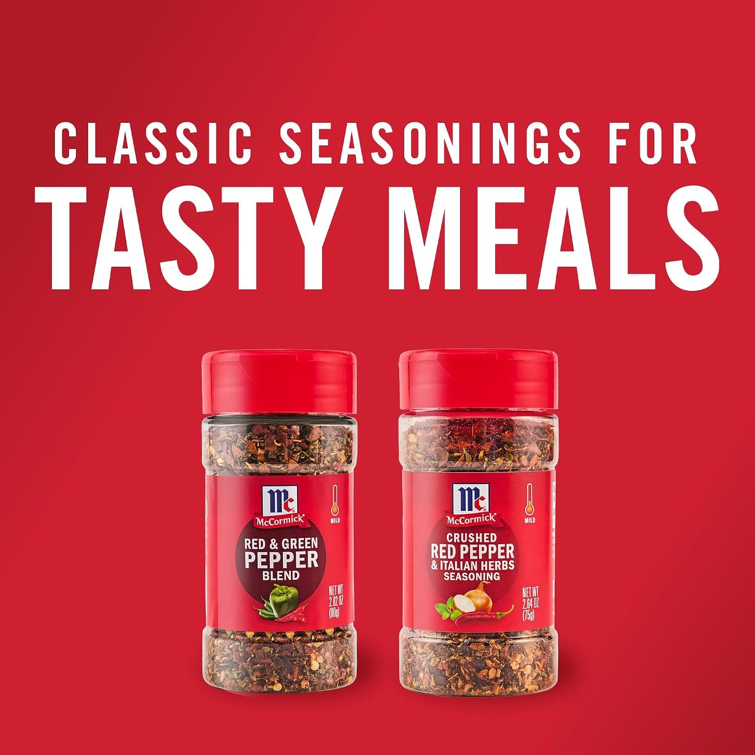 image:imageMcCormick Seasoning Crushed Red Pepper amp Italian Herbs Robust Italian Seasoning for Garlic Bread Pasta Dip and More 264 oz