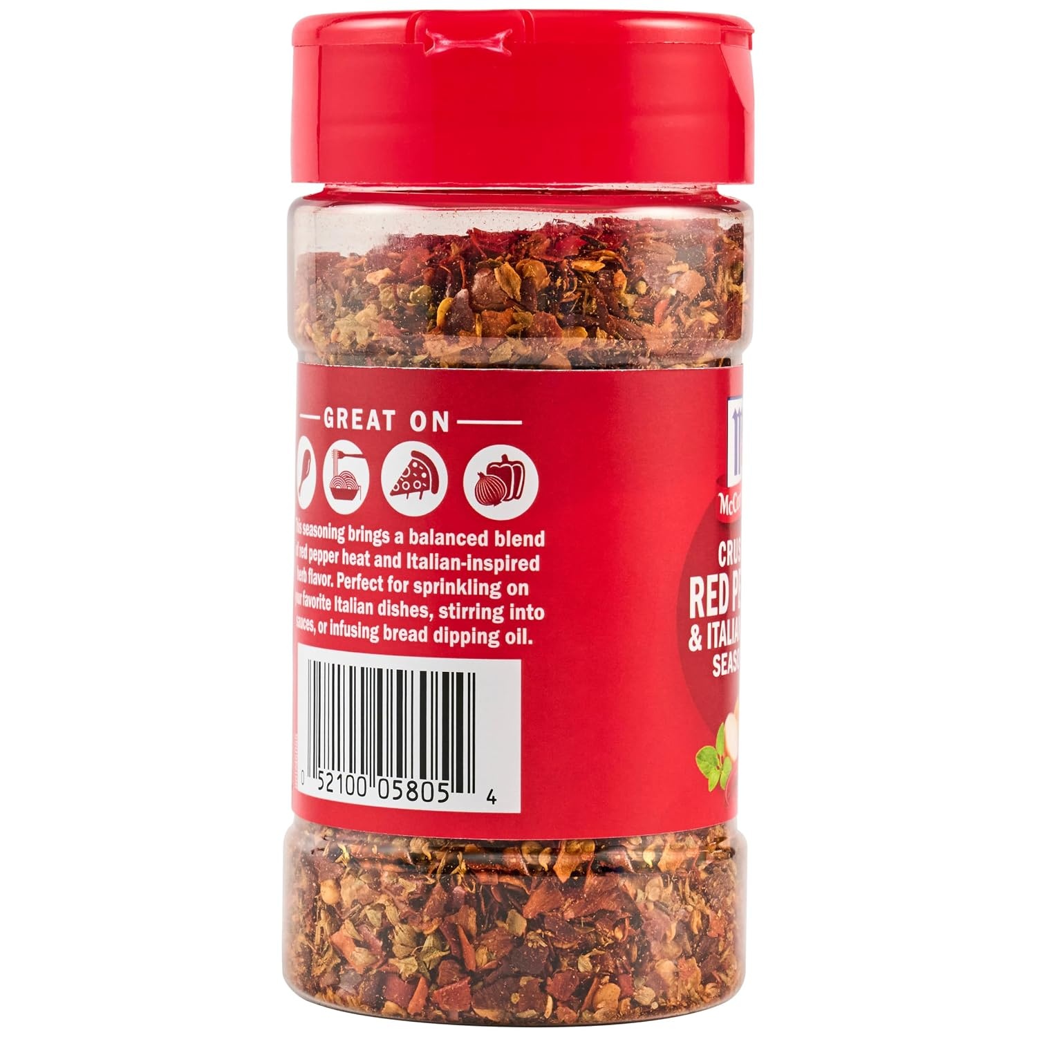 image:imageMcCormick Seasoning Crushed Red Pepper amp Italian Herbs Robust Italian Seasoning for Garlic Bread Pasta Dip and More 264 oz
