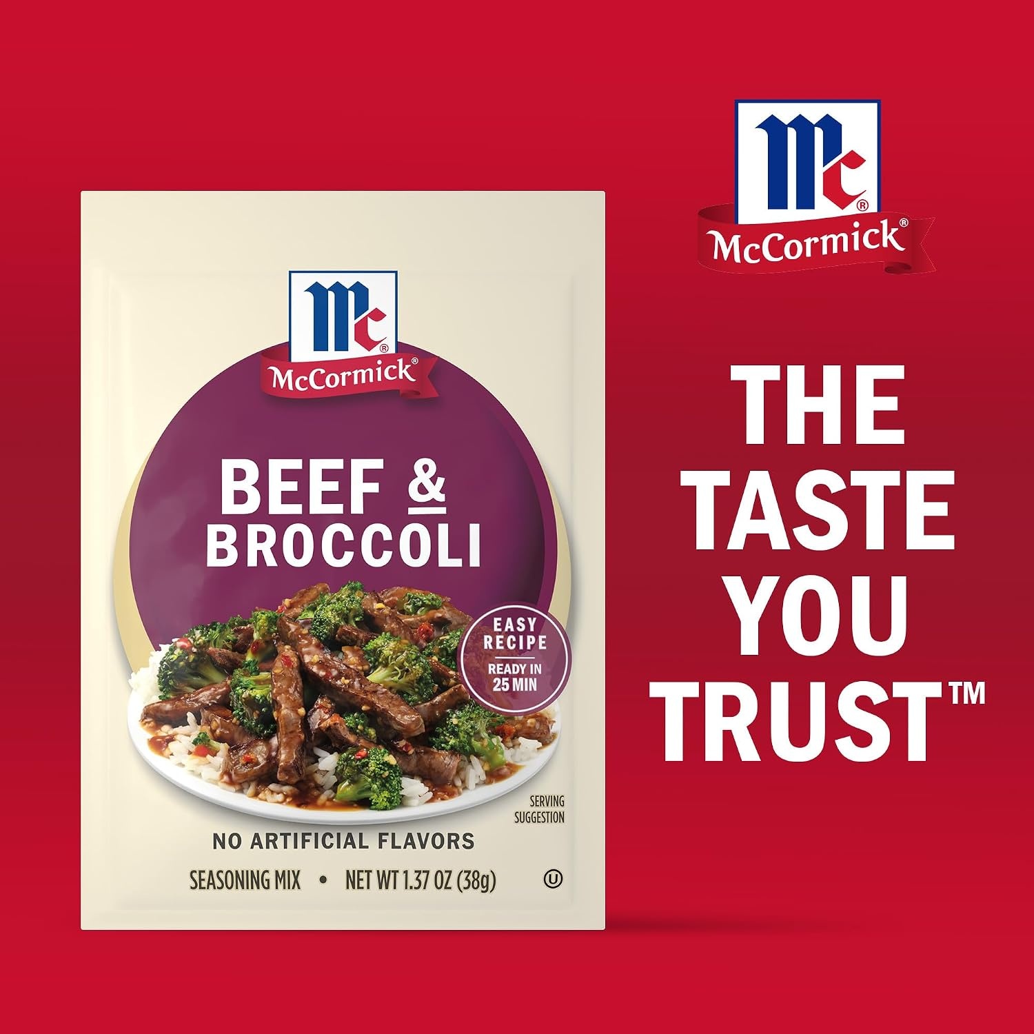 image:imageMcCormick Seasoning Mix Beef amp Broccoli No Artificial Flavors For RestaurantStyle Beef amp Broccoli in Just 25 Minutes 137 oz