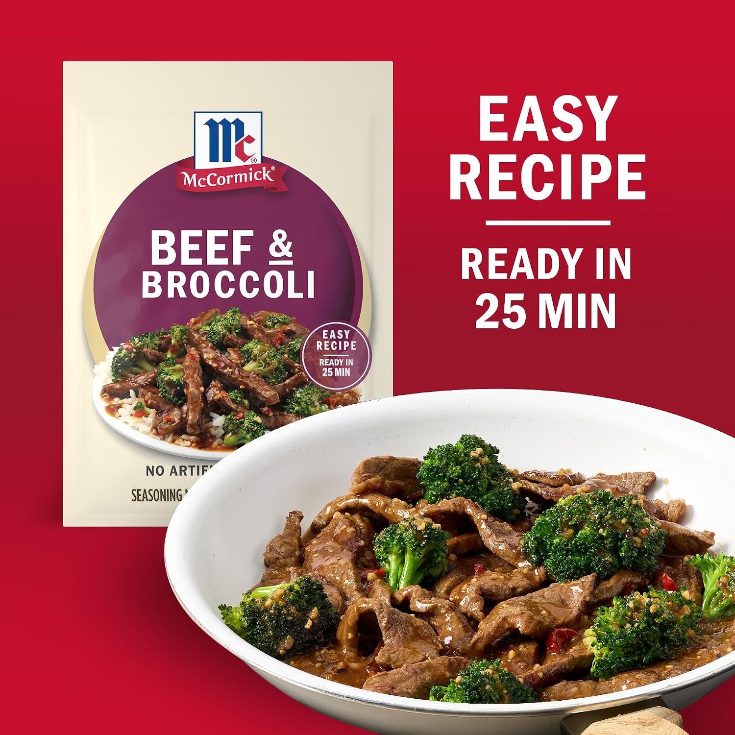 image:imageMcCormick Seasoning Mix Beef amp Broccoli No Artificial Flavors For RestaurantStyle Beef amp Broccoli in Just 25 Minutes 137 oz
