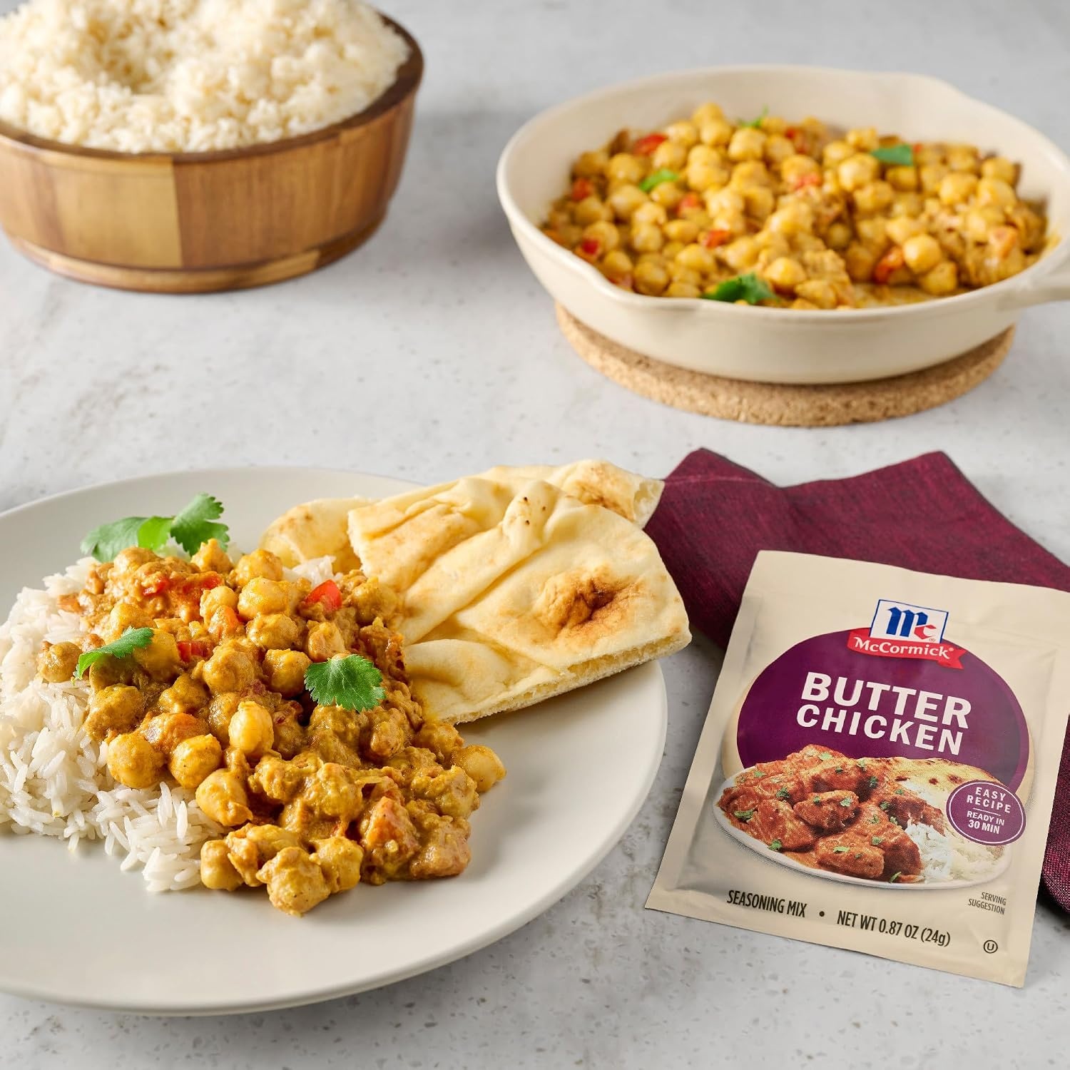 image:imageMcCormick Seasoning Mix Butter Chicken For Aromatic Indian Butter Chicken Thats Ready in 30 Minutes 087 oz