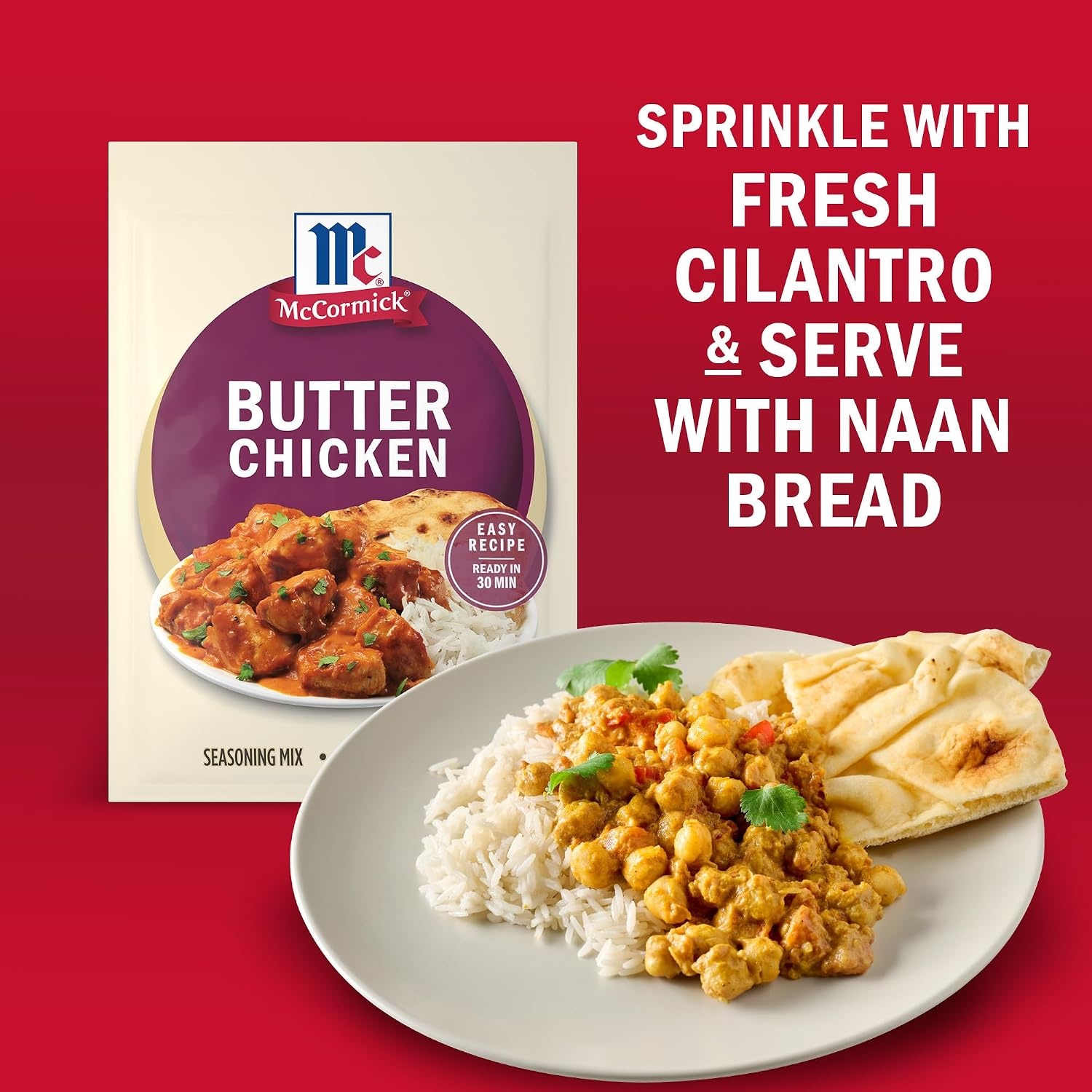 image:imageMcCormick Seasoning Mix Butter Chicken For Aromatic Indian Butter Chicken Thats Ready in 30 Minutes 087 oz