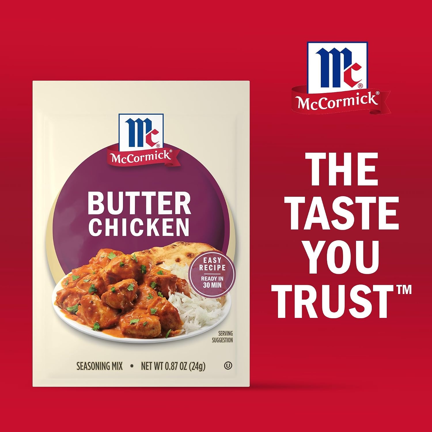 image:imageMcCormick Seasoning Mix Butter Chicken For Aromatic Indian Butter Chicken Thats Ready in 30 Minutes 087 oz