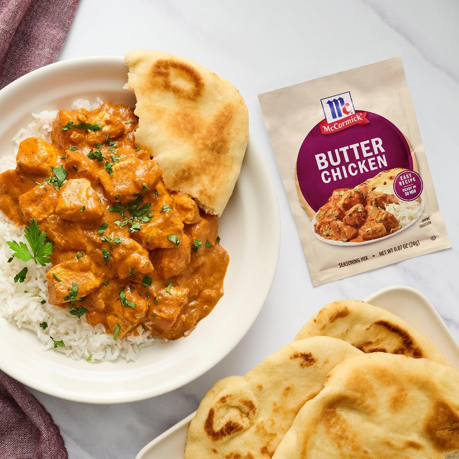image:imageMcCormick Seasoning Mix Butter Chicken For Aromatic Indian Butter Chicken Thats Ready in 30 Minutes 087 oz