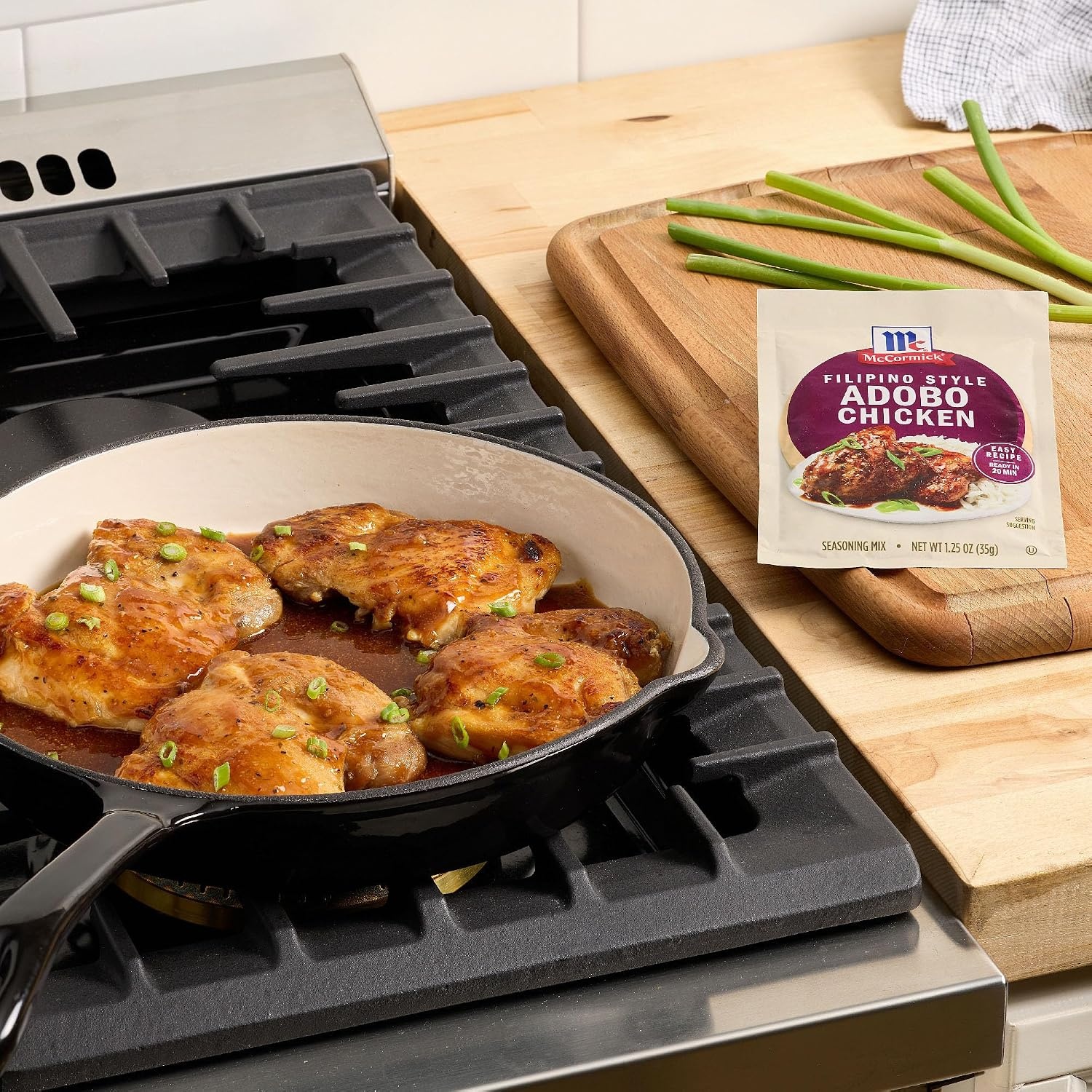 image:imageMcCormick Seasoning Mix Filipino Style Adobo Chicken For Savory Sweet amp Tangy Filipino Style Adobo Chicken in Just 20 Minutes 125 oz