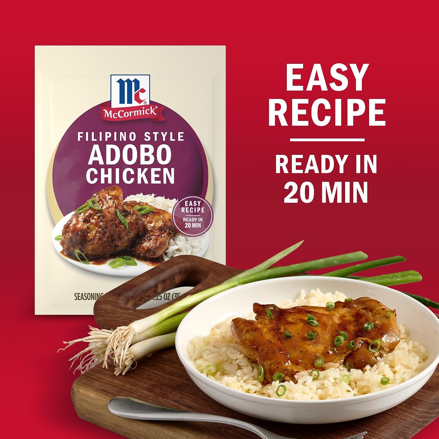 image:imageMcCormick Seasoning Mix Filipino Style Adobo Chicken For Savory Sweet amp Tangy Filipino Style Adobo Chicken in Just 20 Minutes 125 oz