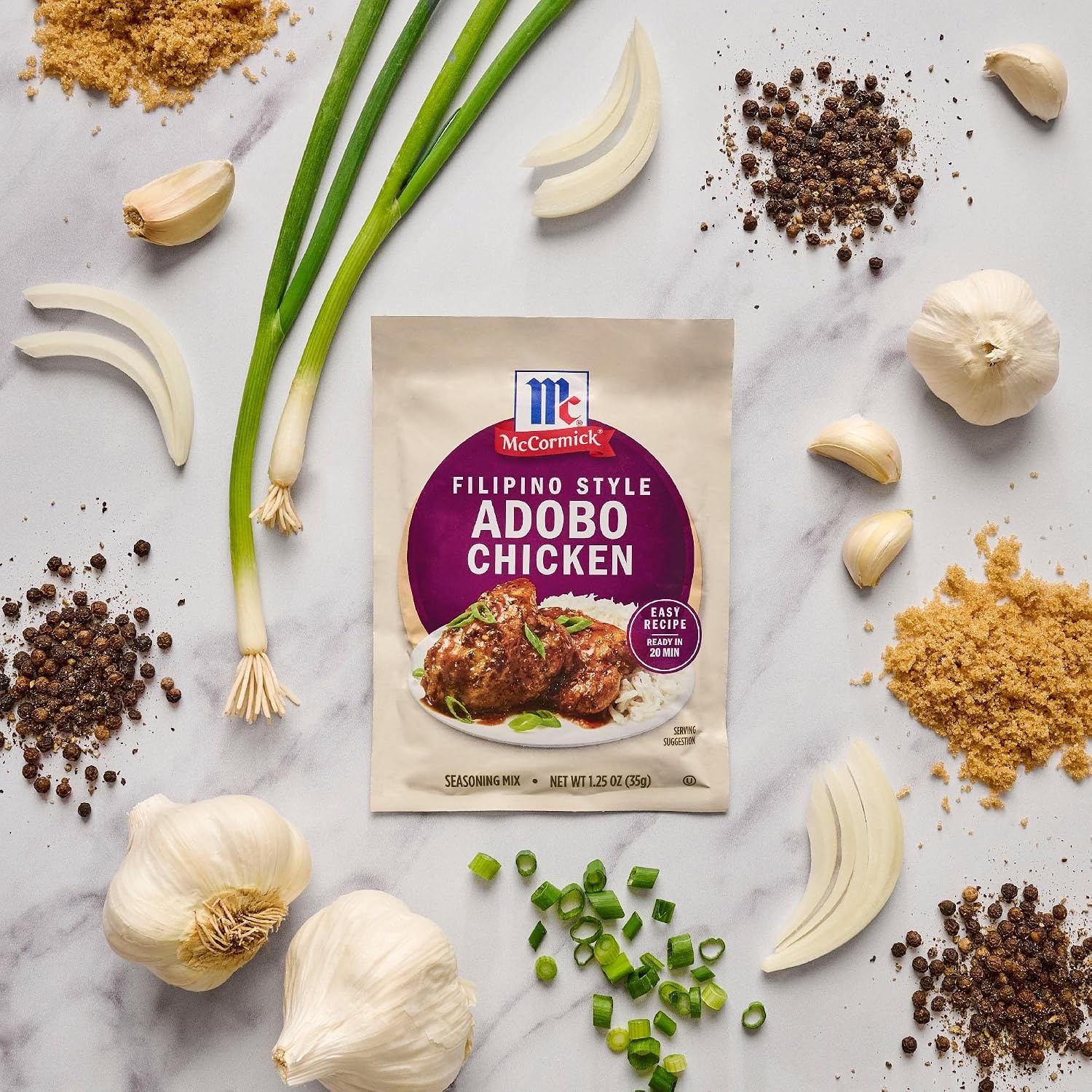 image:imageMcCormick Seasoning Mix Filipino Style Adobo Chicken For Savory Sweet amp Tangy Filipino Style Adobo Chicken in Just 20 Minutes 125 oz