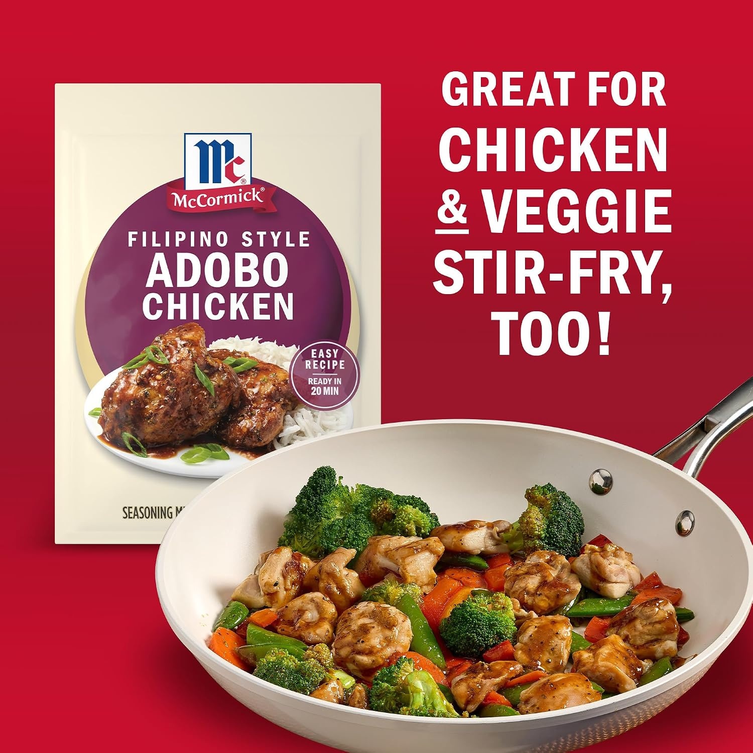 image:imageMcCormick Seasoning Mix Filipino Style Adobo Chicken For Savory Sweet amp Tangy Filipino Style Adobo Chicken in Just 20 Minutes 125 oz