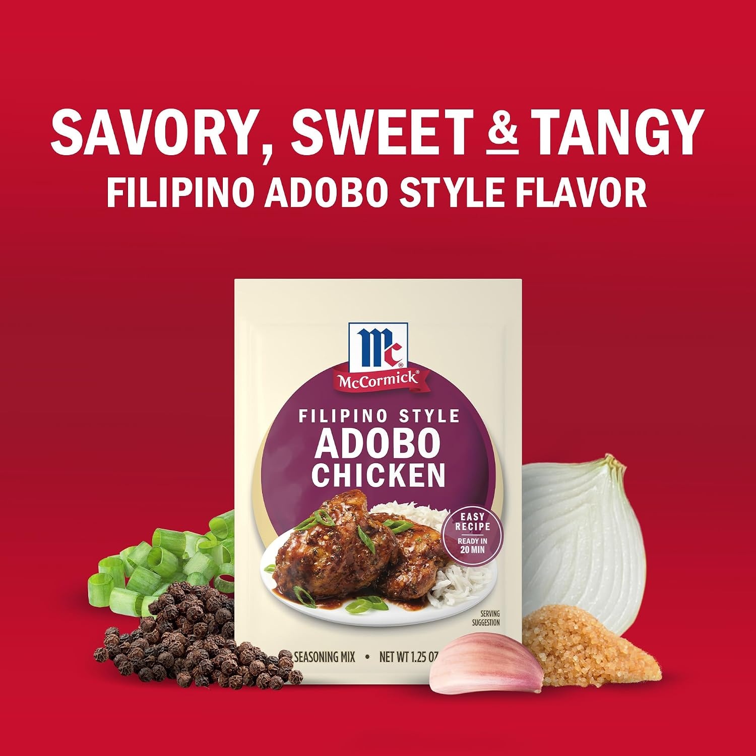 image:imageMcCormick Seasoning Mix Filipino Style Adobo Chicken For Savory Sweet amp Tangy Filipino Style Adobo Chicken in Just 20 Minutes 125 oz