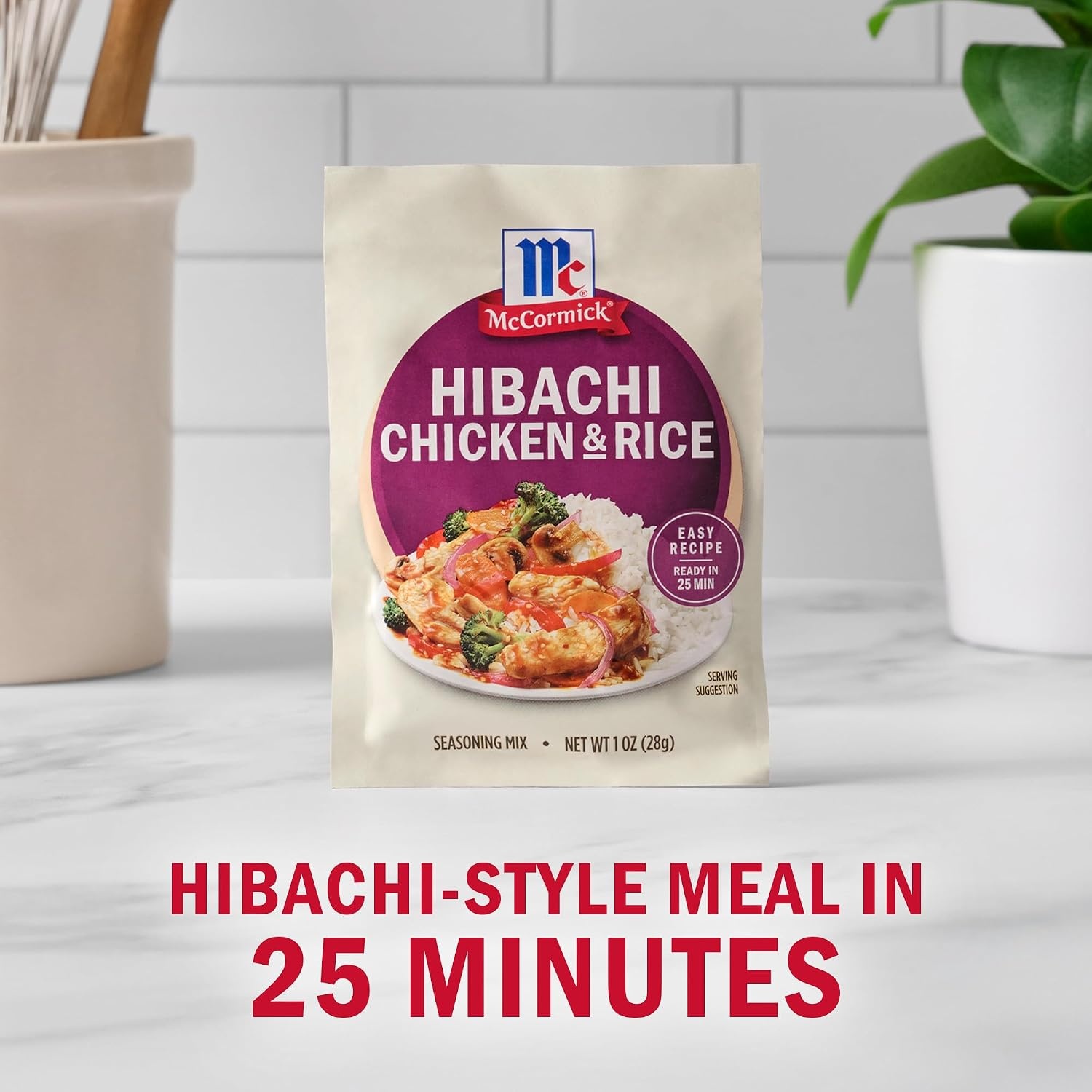 image:imageMcCormick Seasoning Mix Hibachi Chicken amp Rice Gluten Free No MSG Added Soy Sauce Use with Chicken Vegetables Rice Noodles and More 1 oz