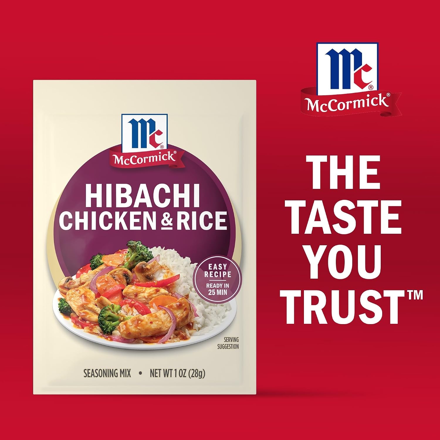 image:imageMcCormick Seasoning Mix Hibachi Chicken amp Rice Gluten Free No MSG Added Soy Sauce Use with Chicken Vegetables Rice Noodles and More 1 oz