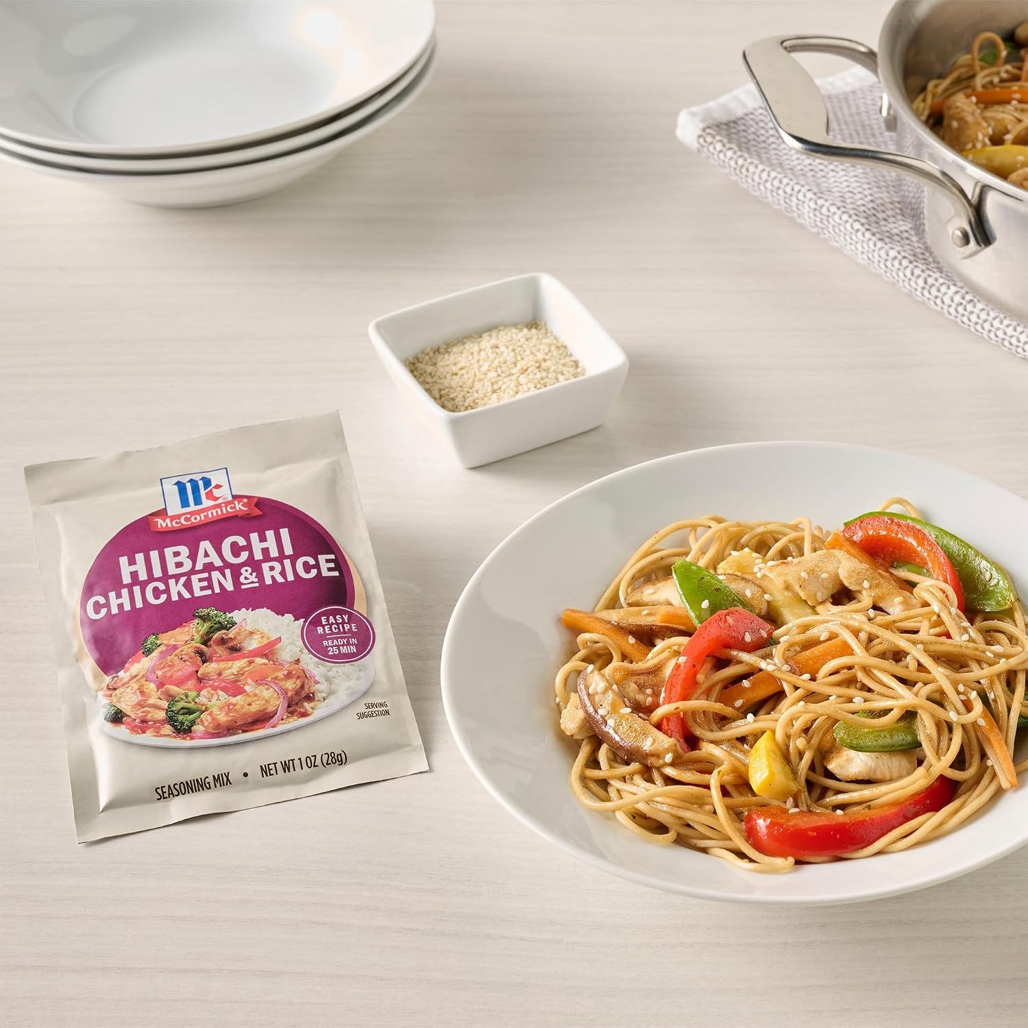 image:imageMcCormick Seasoning Mix Hibachi Chicken amp Rice Gluten Free No MSG Added Soy Sauce Use with Chicken Vegetables Rice Noodles and More 1 oz