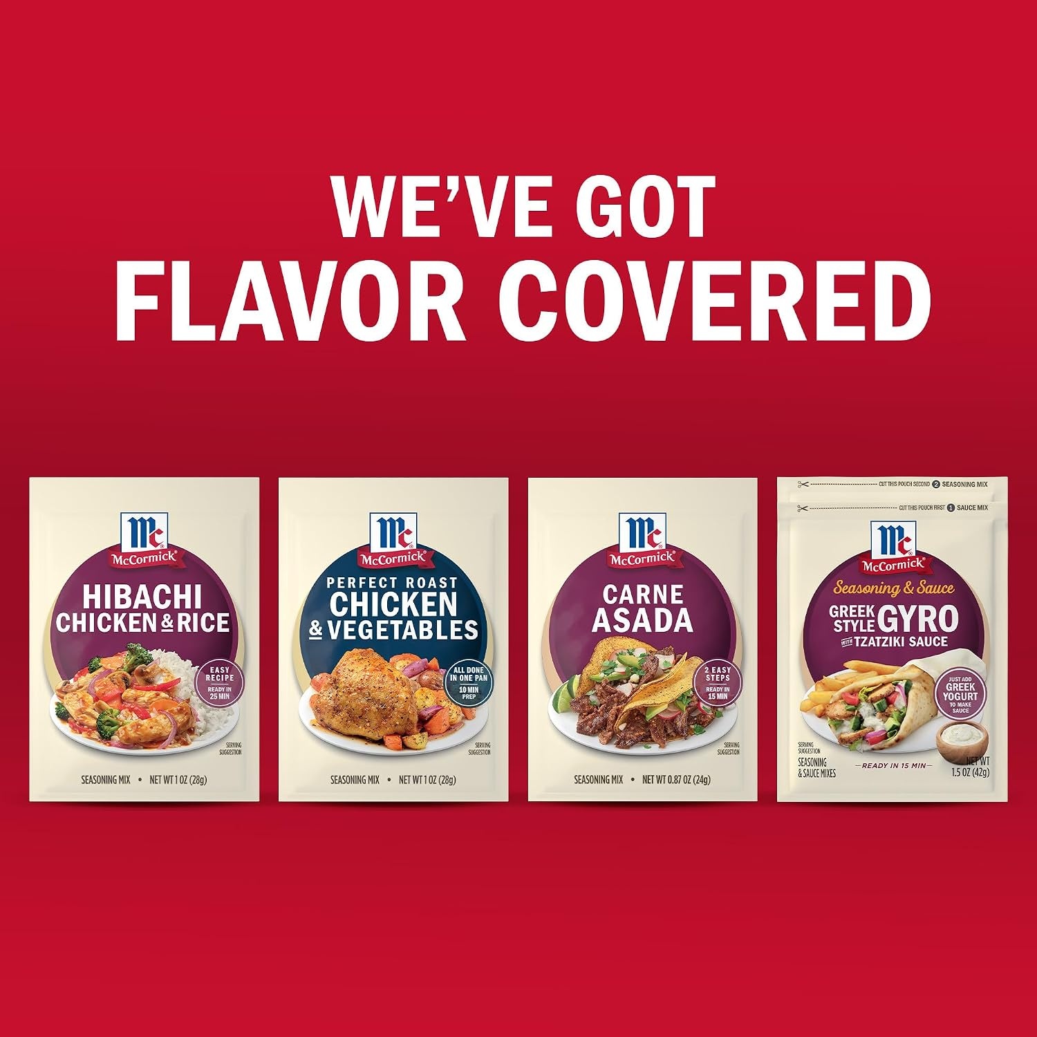 image:imageMcCormick Seasoning Mix Hibachi Chicken amp Rice Gluten Free No MSG Added Soy Sauce Use with Chicken Vegetables Rice Noodles and More 1 oz Pack of 12