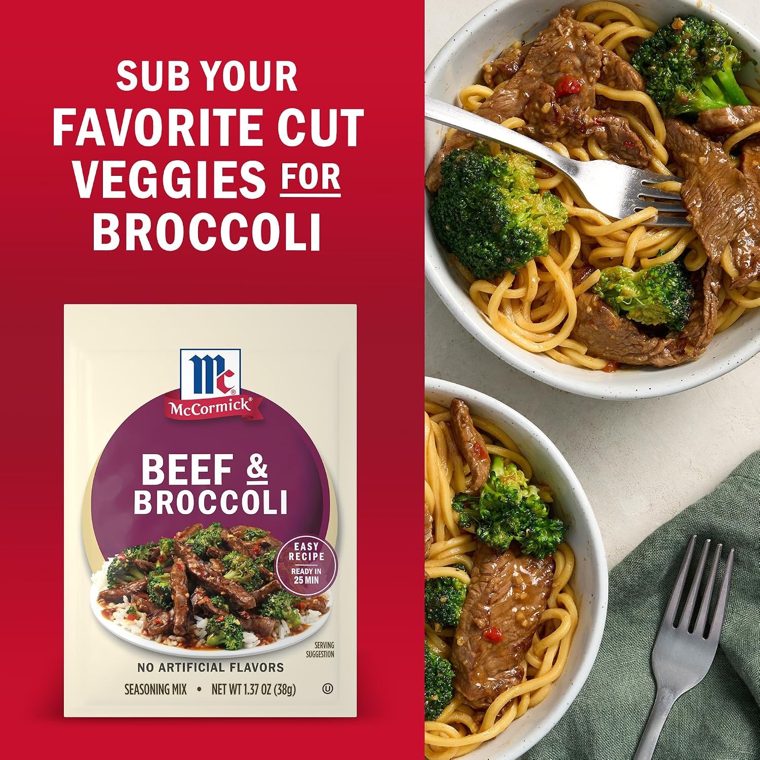 image:imageMcCormick Seasoning Mix Korean BBQ For Sweet amp Savory Korean BBQ Steak in Just 25 Minutes 112 oz Pack of 12Beef Broccoli