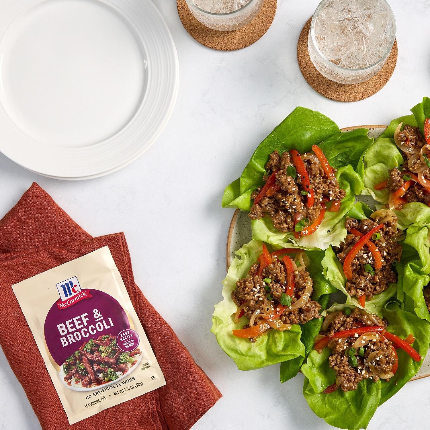 image:imageMcCormick Seasoning Mix Korean BBQ For Sweet amp Savory Korean BBQ Steak in Just 25 Minutes 112 oz Pack of 12Beef Broccoli