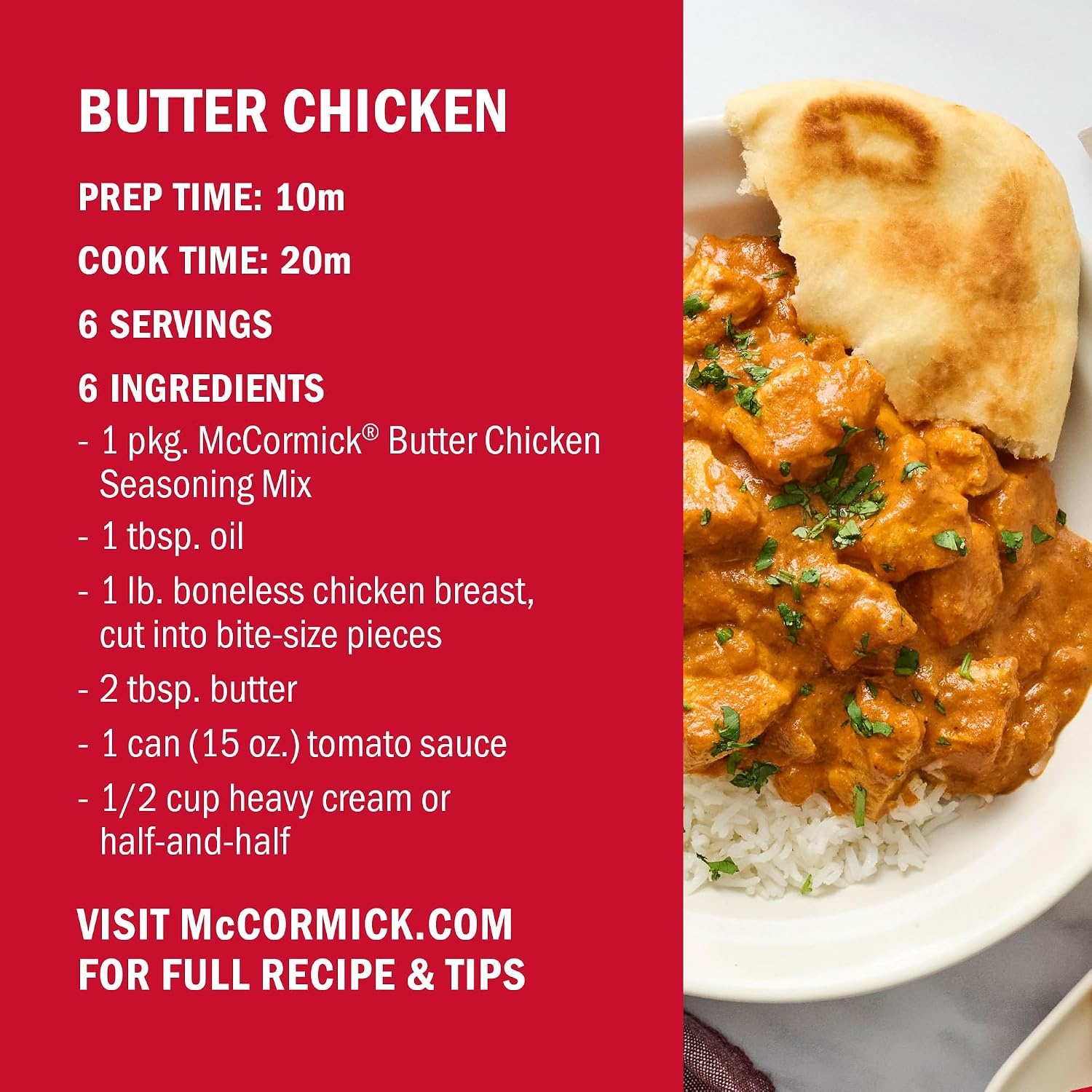 image:imageMcCormick Seasoning Mix Korean BBQ For Sweet amp Savory Korean BBQ Steak in Just 25 Minutes 112 oz Pack of 12Butter Chicken