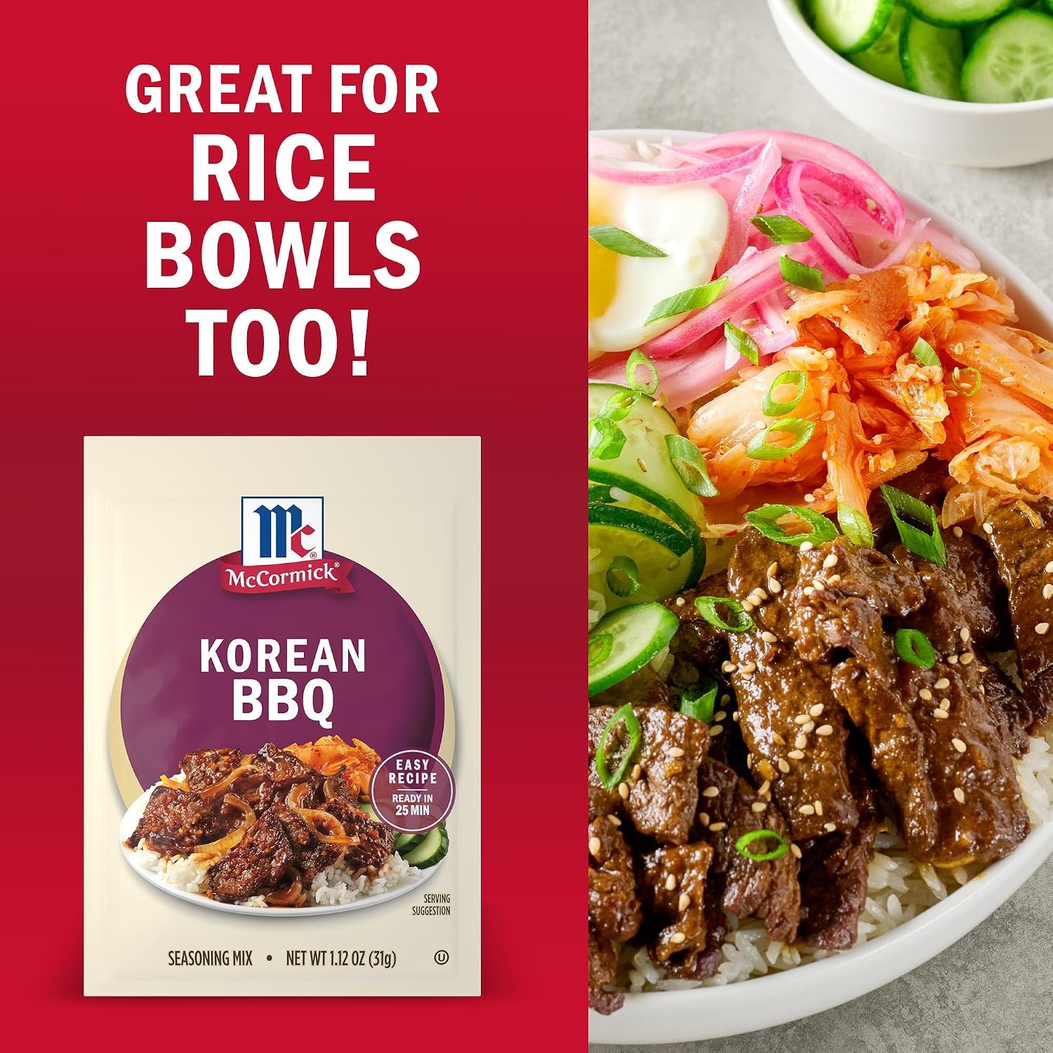 image:imageMcCormick Seasoning Mix Korean BBQ For Sweet amp Savory Korean BBQ Steak in Just 25 Minutes 112 oz Pack of 12Korean BBQ