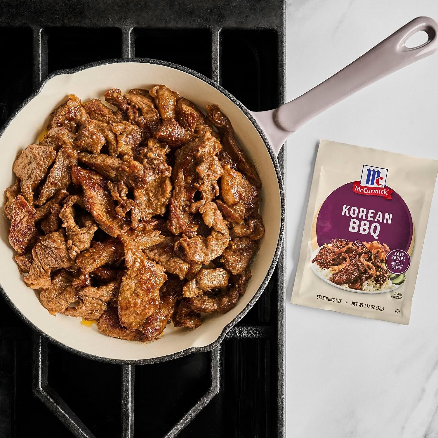 image:imageMcCormick Seasoning Mix Korean BBQ For Sweet amp Savory Korean BBQ Steak in Just 25 Minutes 112 oz Pack of 12Korean BBQ