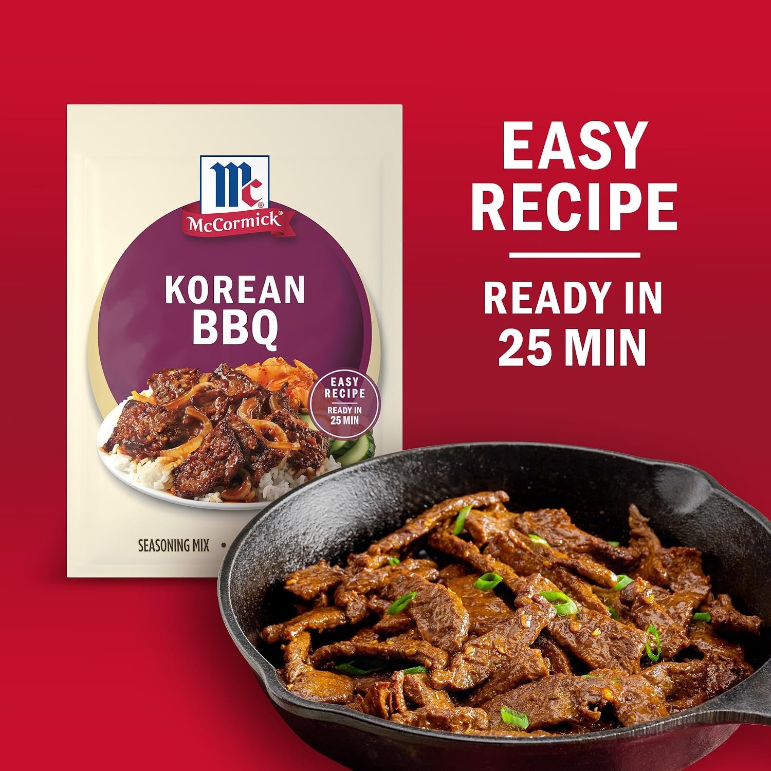image:imageMcCormick Seasoning Mix Korean BBQ For Sweet amp Savory Korean BBQ Steak in Just 25 Minutes 112 oz Pack of 12Korean BBQ