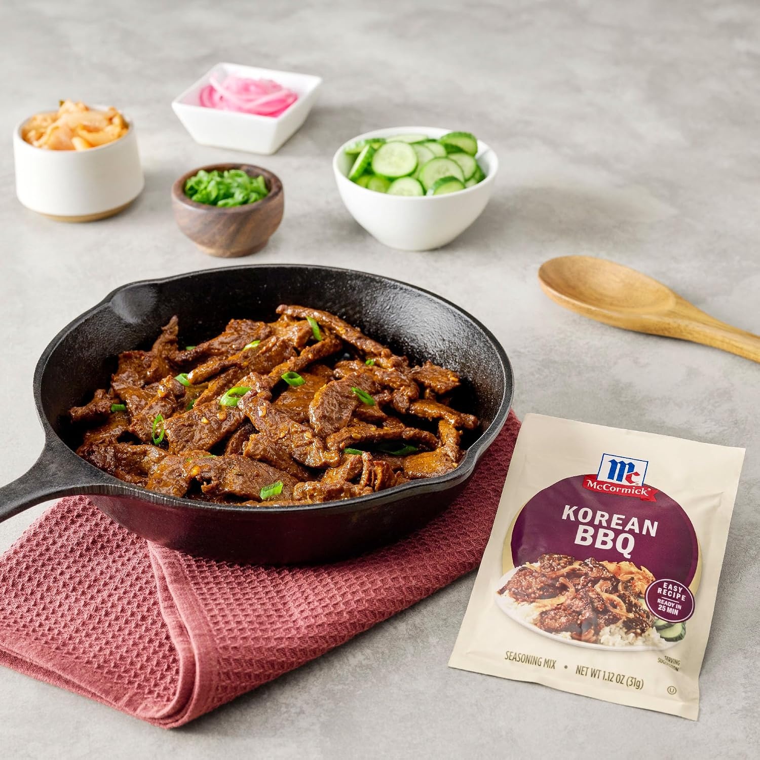 image:imageMcCormick Seasoning Mix Korean BBQ For Sweet amp Savory Korean BBQ Steak in Just 25 Minutes 112 oz Pack of 12Korean BBQ