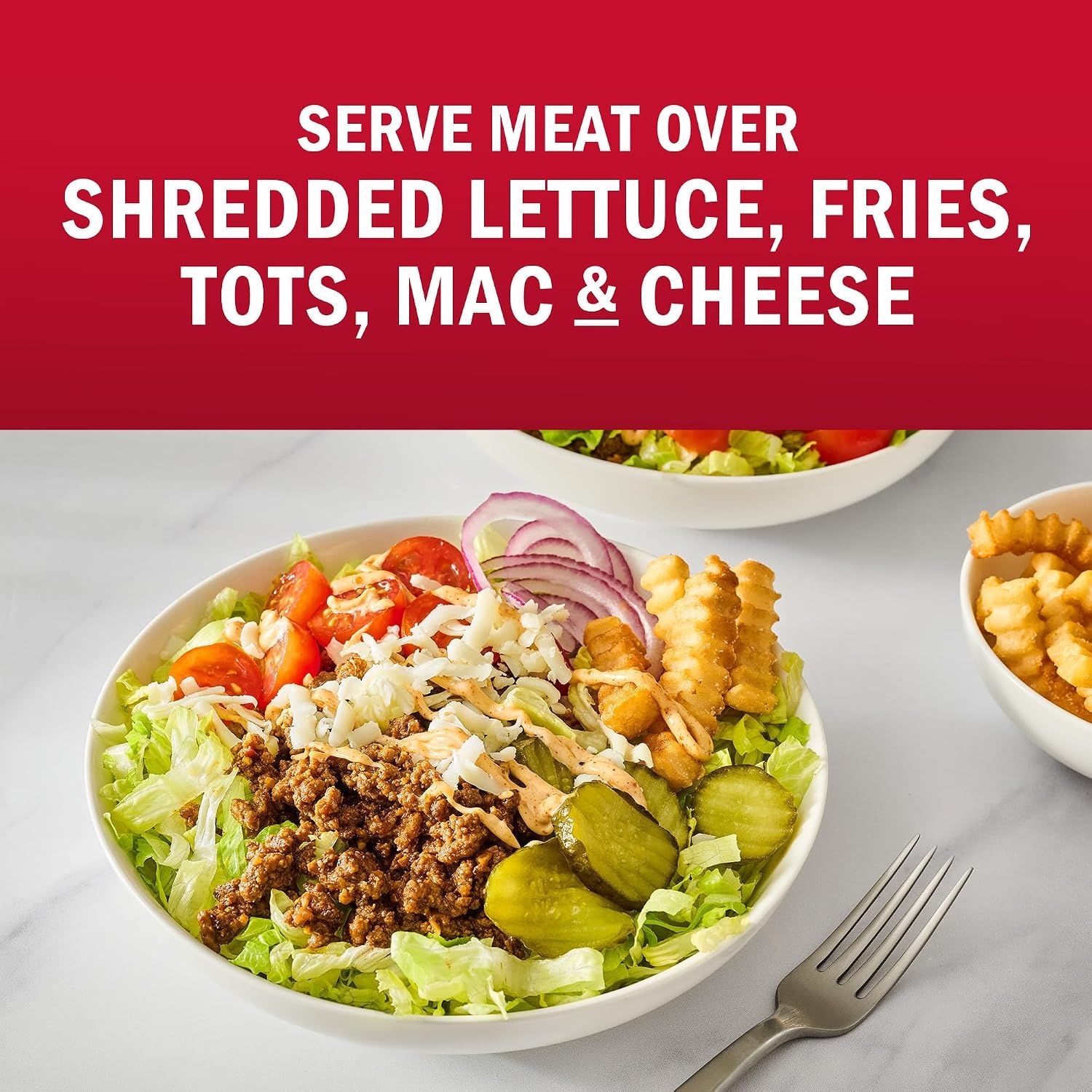image:imageMcCormick Seasoning Mix Loaded BBQ Burger Bowl Hearty Ground Meat Smash Burger Seasoning No Artificial Flavors Use with Beef Chicken Pork and More 125 oz