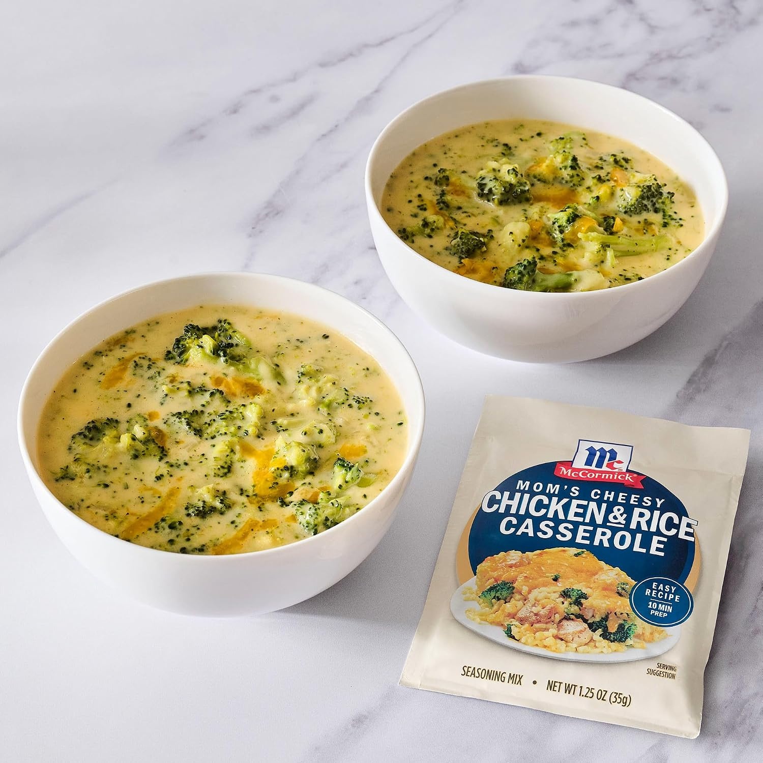 image:imageMcCormick Seasoning Mix Moms Cheesy Chicken amp Rice Casserole No MSG Added Long Grain Rice Cheesy Easy Made with Cheddar Cheese Garlic and McCormick Spices 125 oz