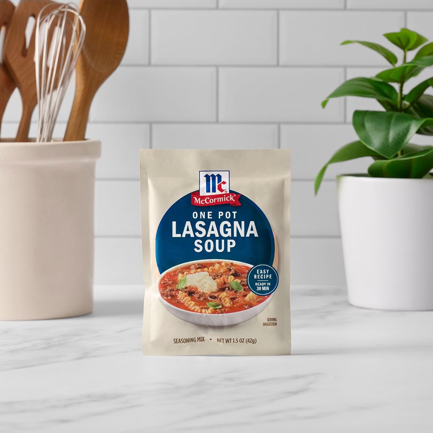 image:imageMcCormick Seasoning Mix One Pot Lasagna Soup Savory and Cheesy Tomato Sauce Made with Garlic Parsley and Parmesan Cheese Easy Weeknight Dinner 15 oz