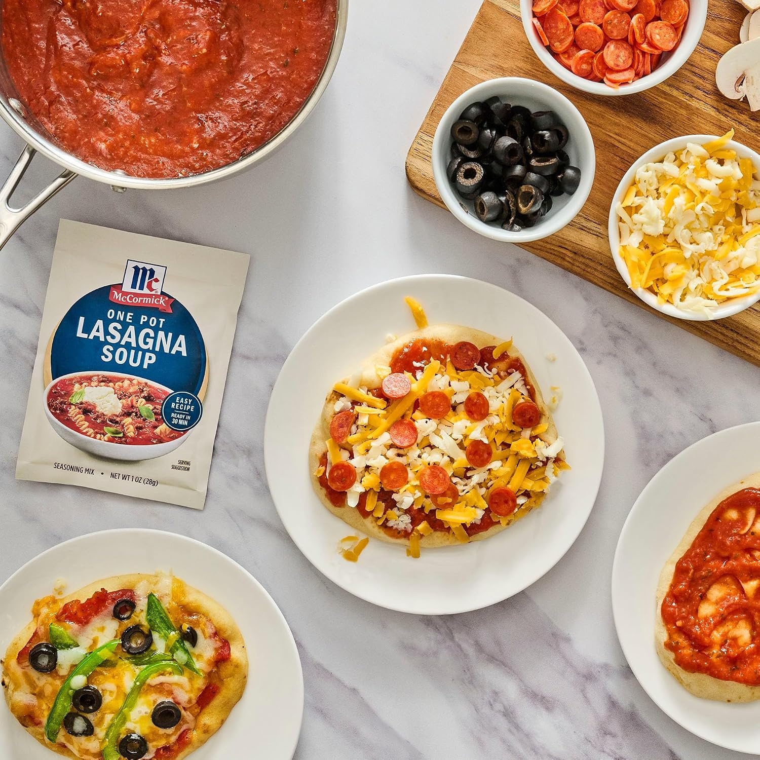 image:imageMcCormick Seasoning Mix One Pot Lasagna Soup Savory and Cheesy Tomato Sauce Made with Garlic Parsley and Parmesan Cheese Easy Weeknight Dinner 15 oz Pack of 12