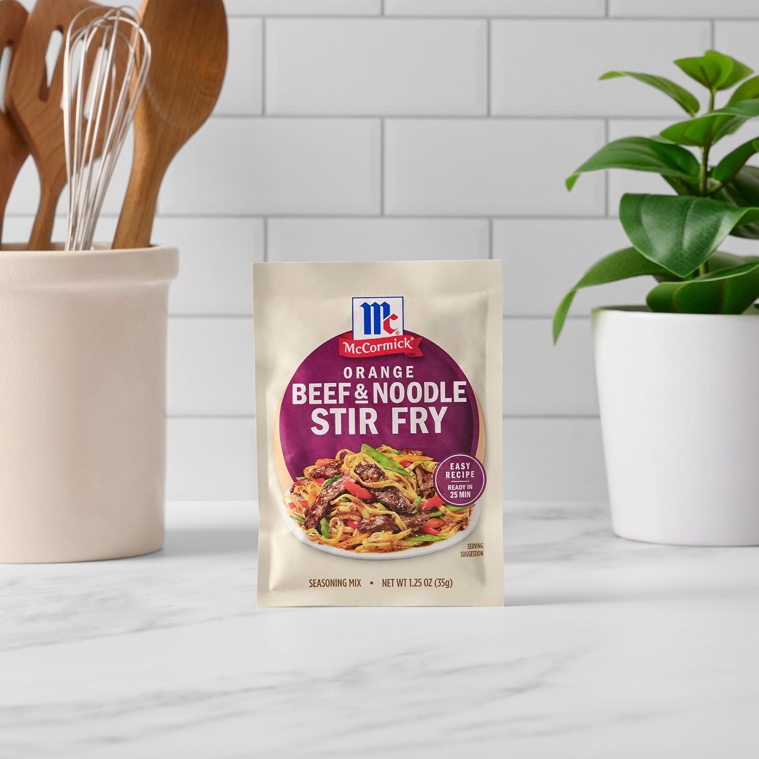 image:imageMcCormick Seasoning Mix Orange Beef amp Noodle Stir Fry Lo Mein Soy Sauce Orange Ginger Use with Beef Chicken Vegetables Noodles and More 125 oz