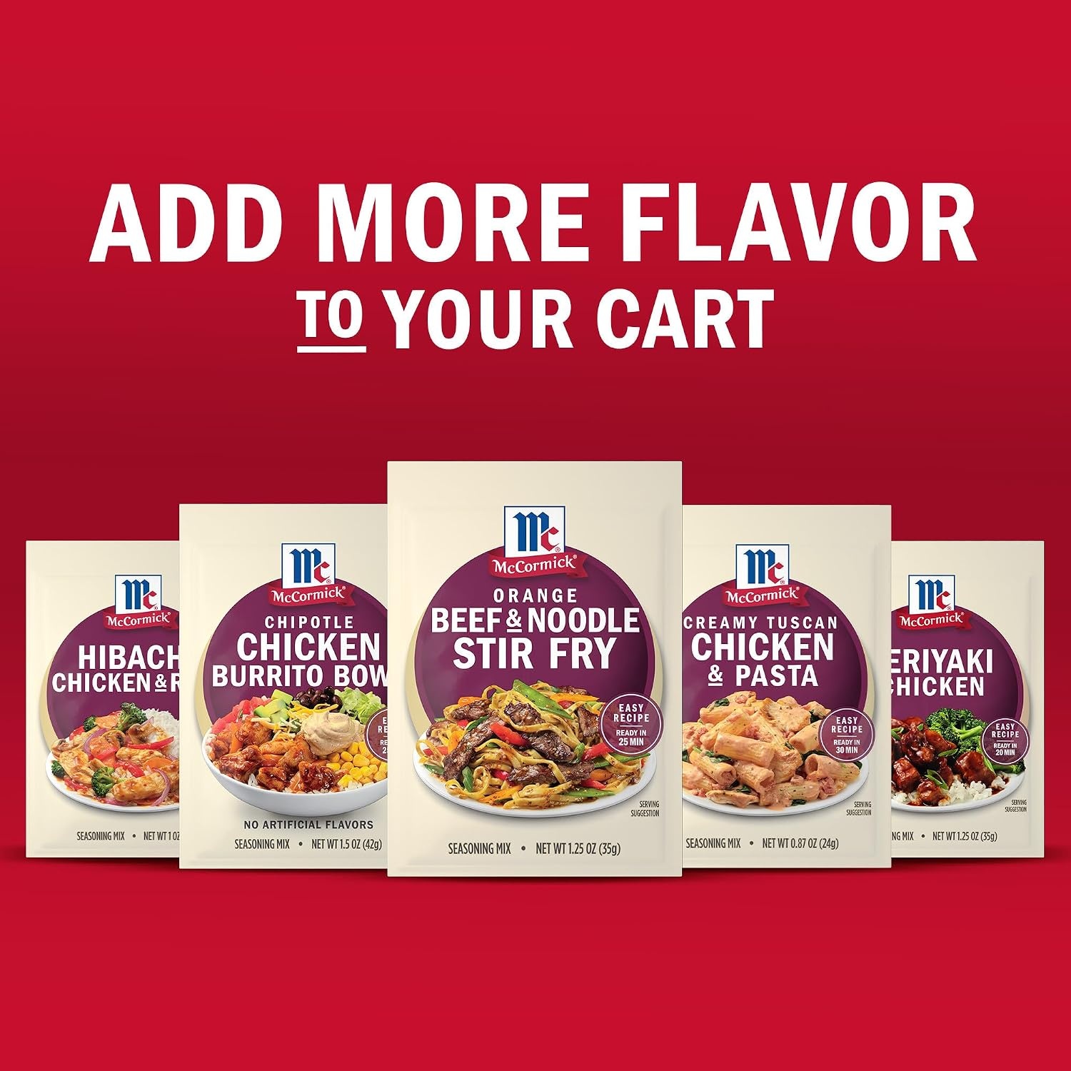 image:imageMcCormick Seasoning Mix Orange Beef amp Noodle Stir Fry Lo Mein Soy Sauce Orange Ginger Use with Beef Chicken Vegetables Noodles and More 125 oz
