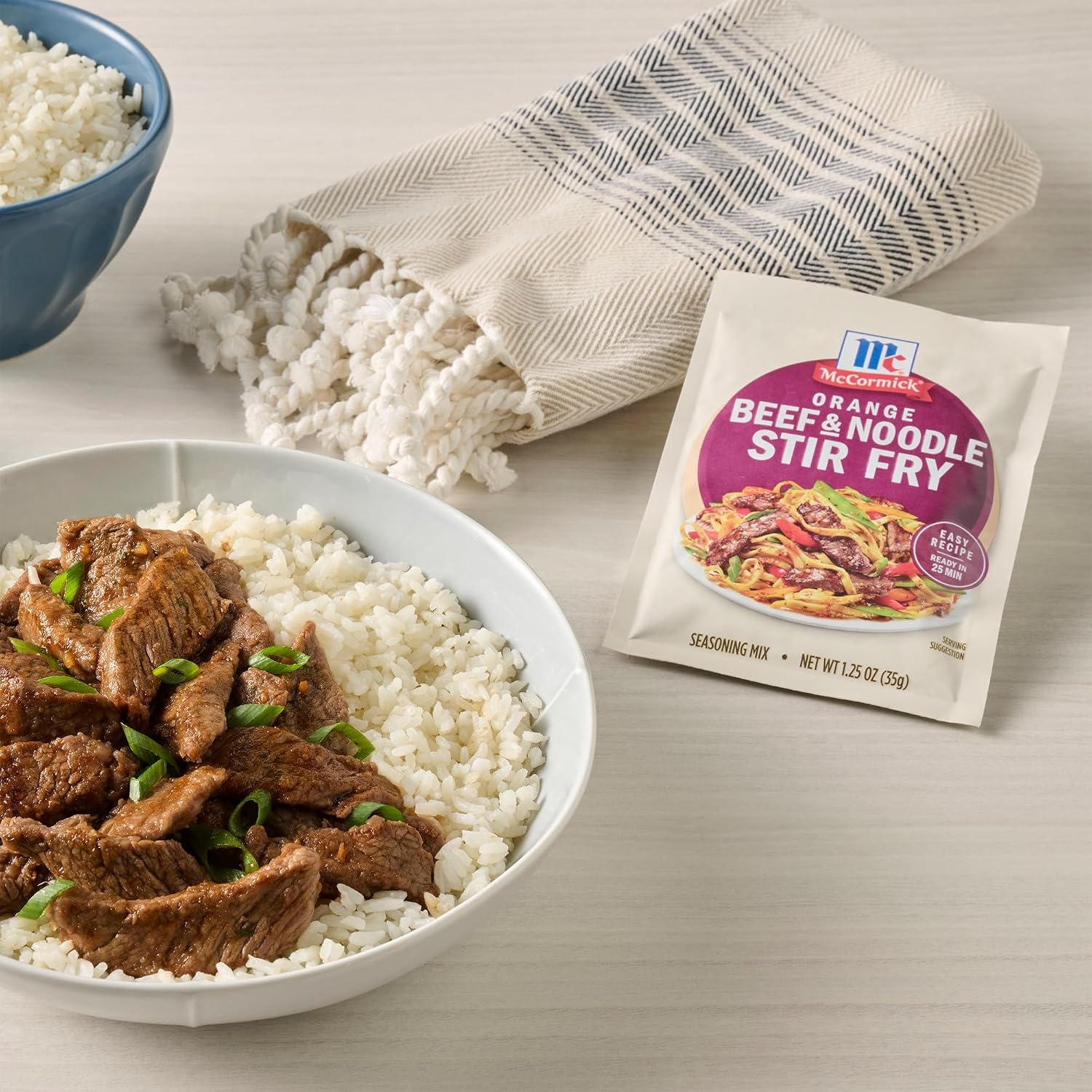 image:imageMcCormick Seasoning Mix Orange Beef amp Noodle Stir Fry Lo Mein Soy Sauce Orange Ginger Use with Beef Chicken Vegetables Noodles and More 125 oz Pack of 12