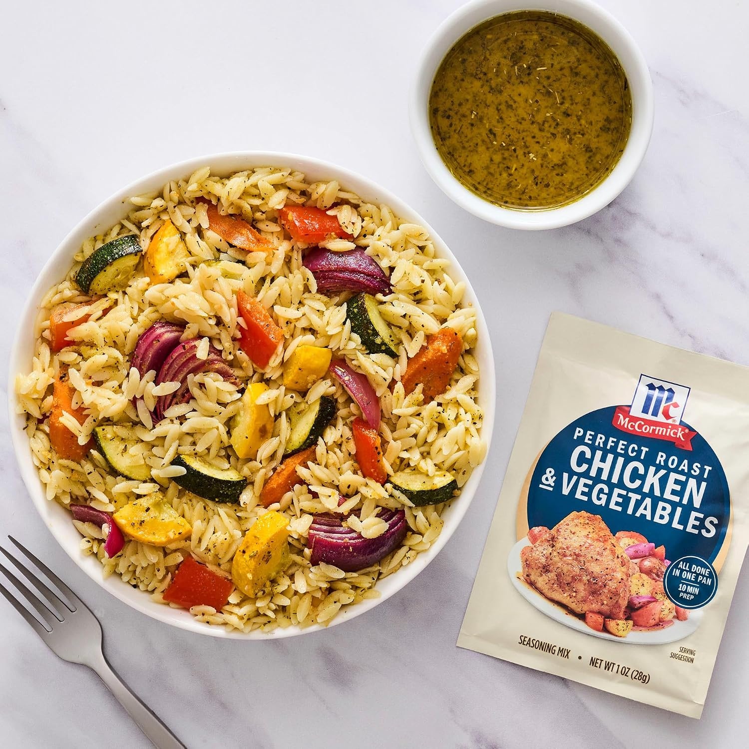 image:imageMcCormick Seasoning Mix Perfect Roast Chicken amp Vegetables No MSG Added Whole Chicken Fresh Veggies Savory Great for Sunday Roast Dinner with All the Sides 1 oz