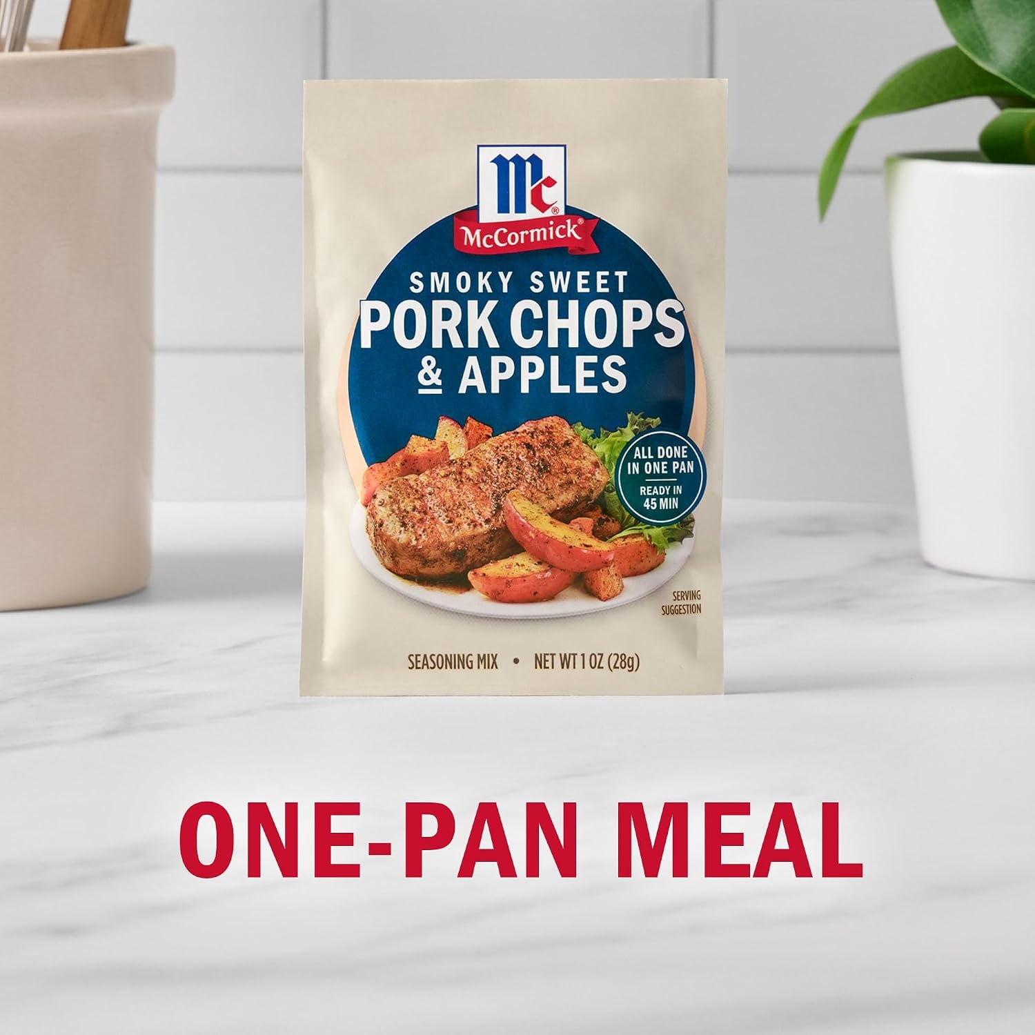 image:imageMcCormick Seasoning Mix Smoky Sweet Pork Chops amp Apples Hearty Brown Sugar Bourbon Hickory Savory Yet Sweet Weeknight Dinner in 45 Minutes 1 oz