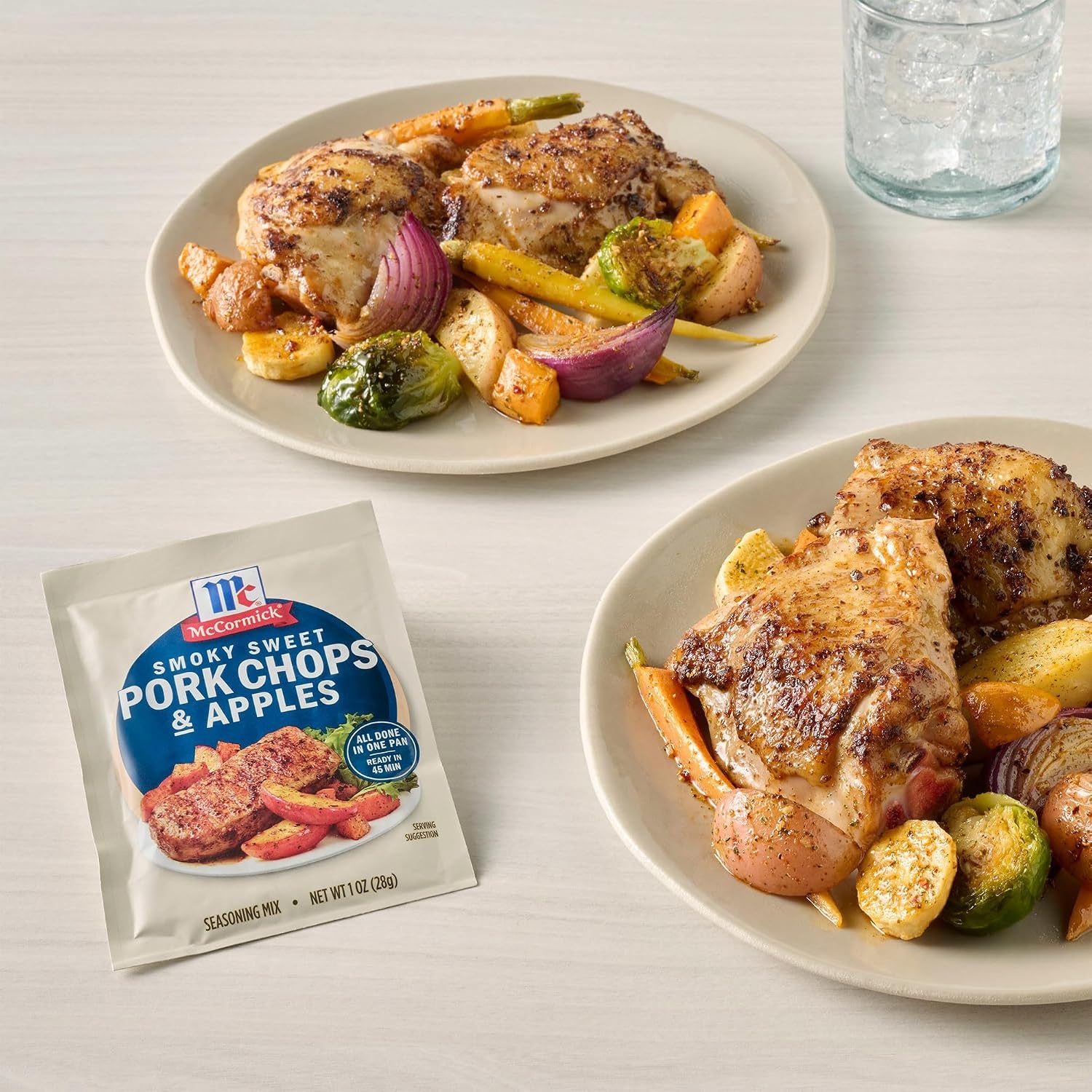 image:imageMcCormick Seasoning Mix Smoky Sweet Pork Chops amp Apples Hearty Brown Sugar Bourbon Hickory Savory Yet Sweet Weeknight Dinner in 45 Minutes 1 oz