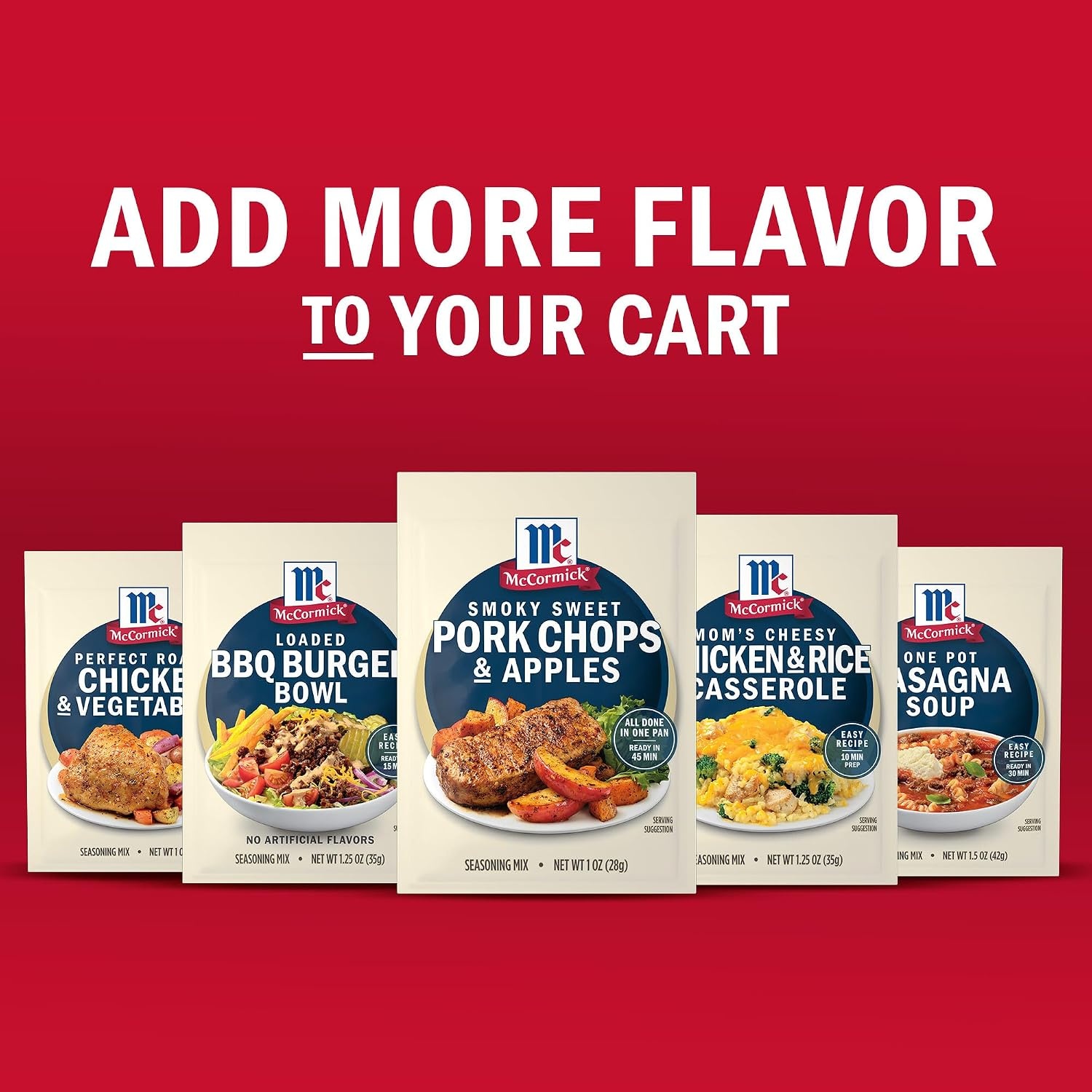 image:imageMcCormick Seasoning Mix Smoky Sweet Pork Chops amp Apples Hearty Brown Sugar Bourbon Hickory Savory Yet Sweet Weeknight Dinner in 45 Minutes 1 oz Pack of 12