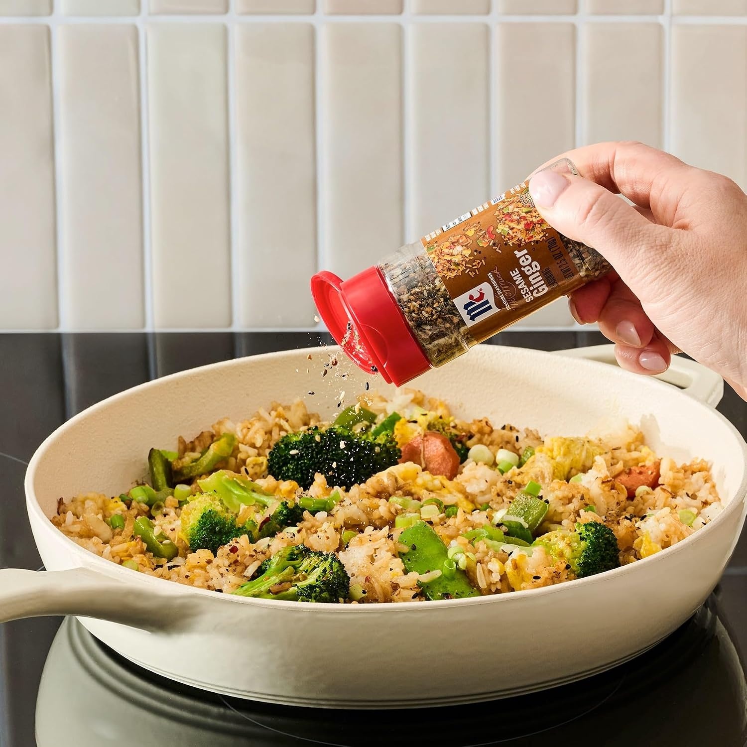 image:imageMcCormick Seasoning Sesame Ginger Signature Seasonings Crunchy Umami Flavor Shake On For StirFries Rice Dishes Grilled Meats amp More No Artificial Flavors No MSG Added 25 oz