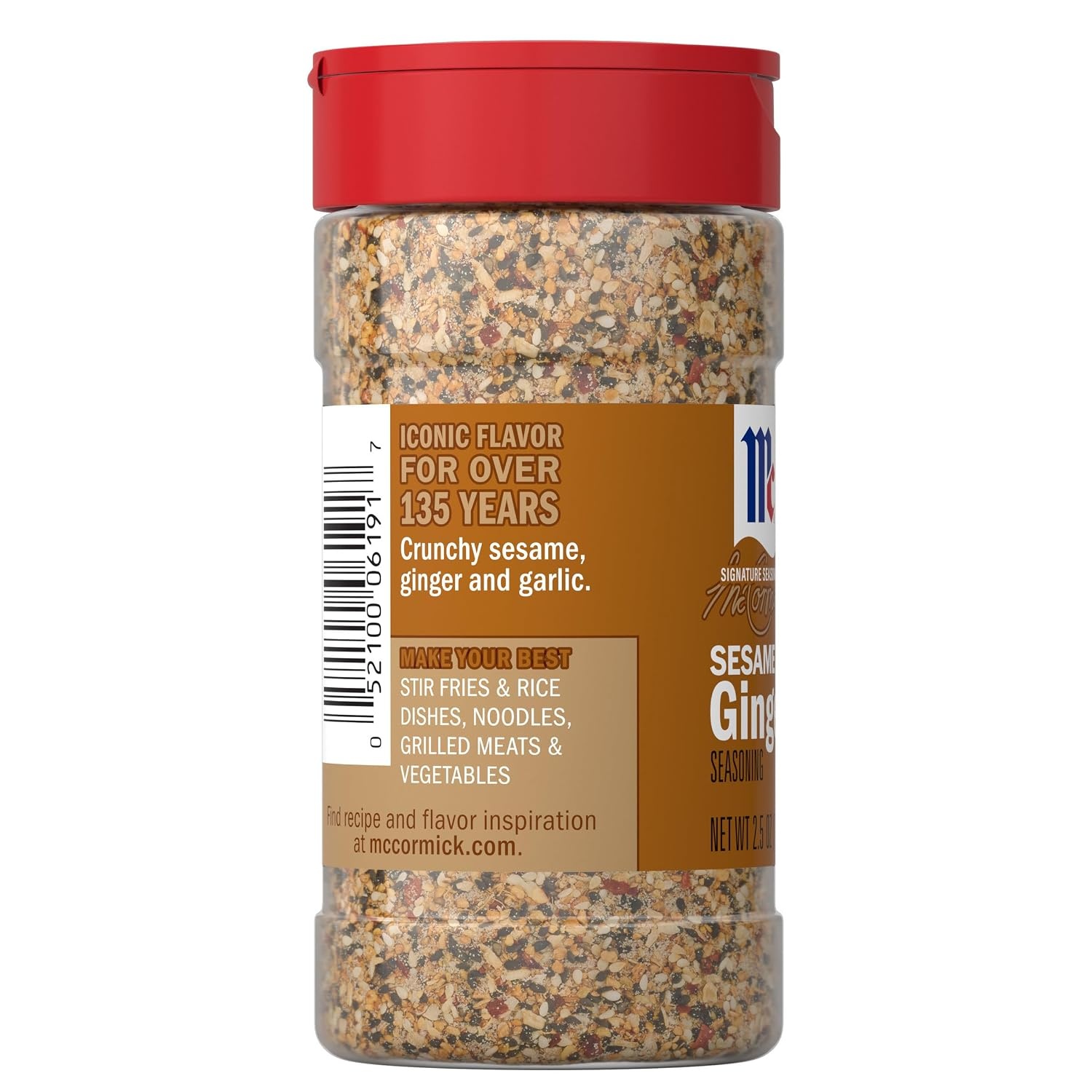 image:imageMcCormick Seasoning Sesame Ginger Signature Seasonings Crunchy Umami Flavor Shake On For StirFries Rice Dishes Grilled Meats amp More No Artificial Flavors No MSG Added 25 oz