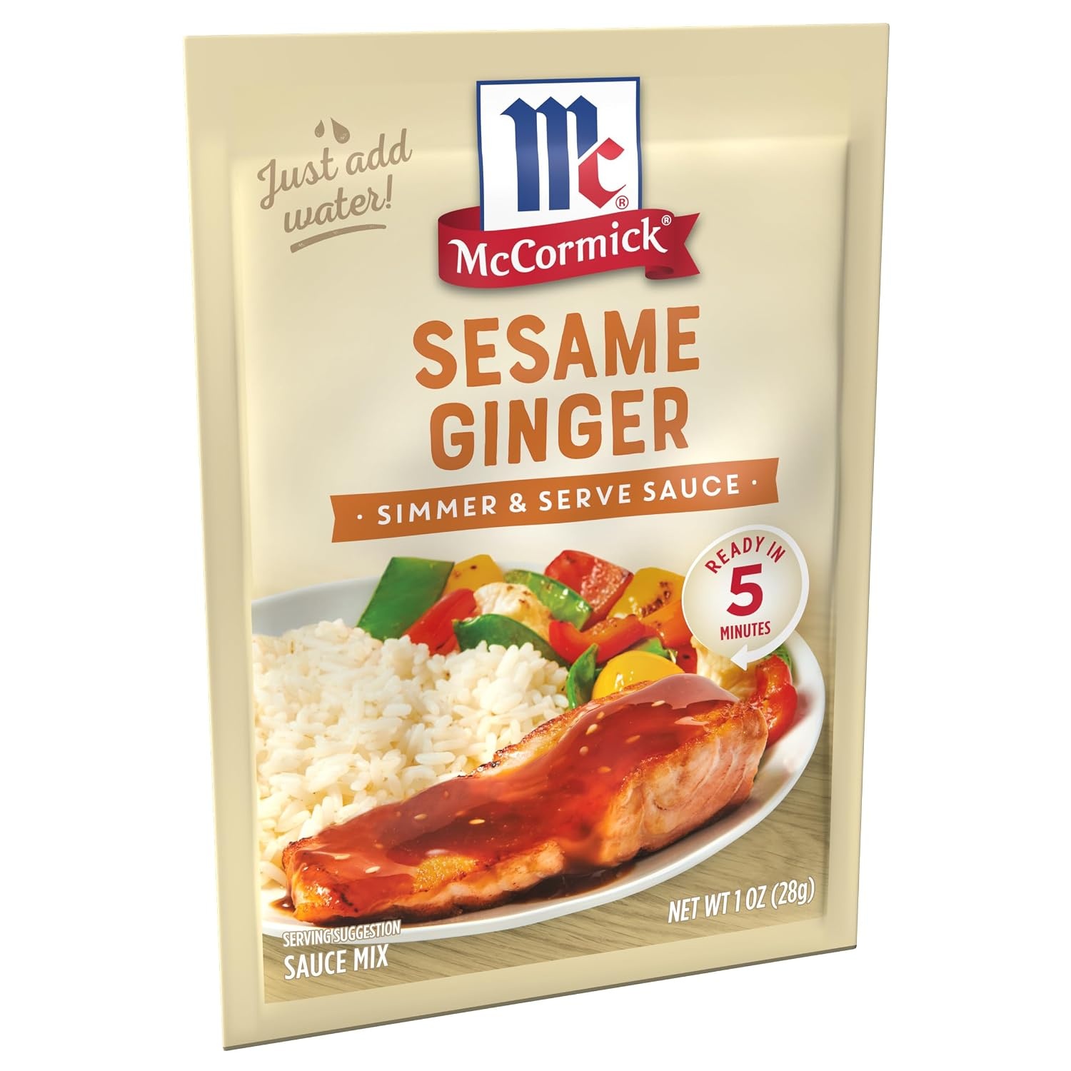 image:imageMcCormick Sesame Ginger Simmer amp Serve Sauce Mix 1 oz Pack of 12Sesame Ginger