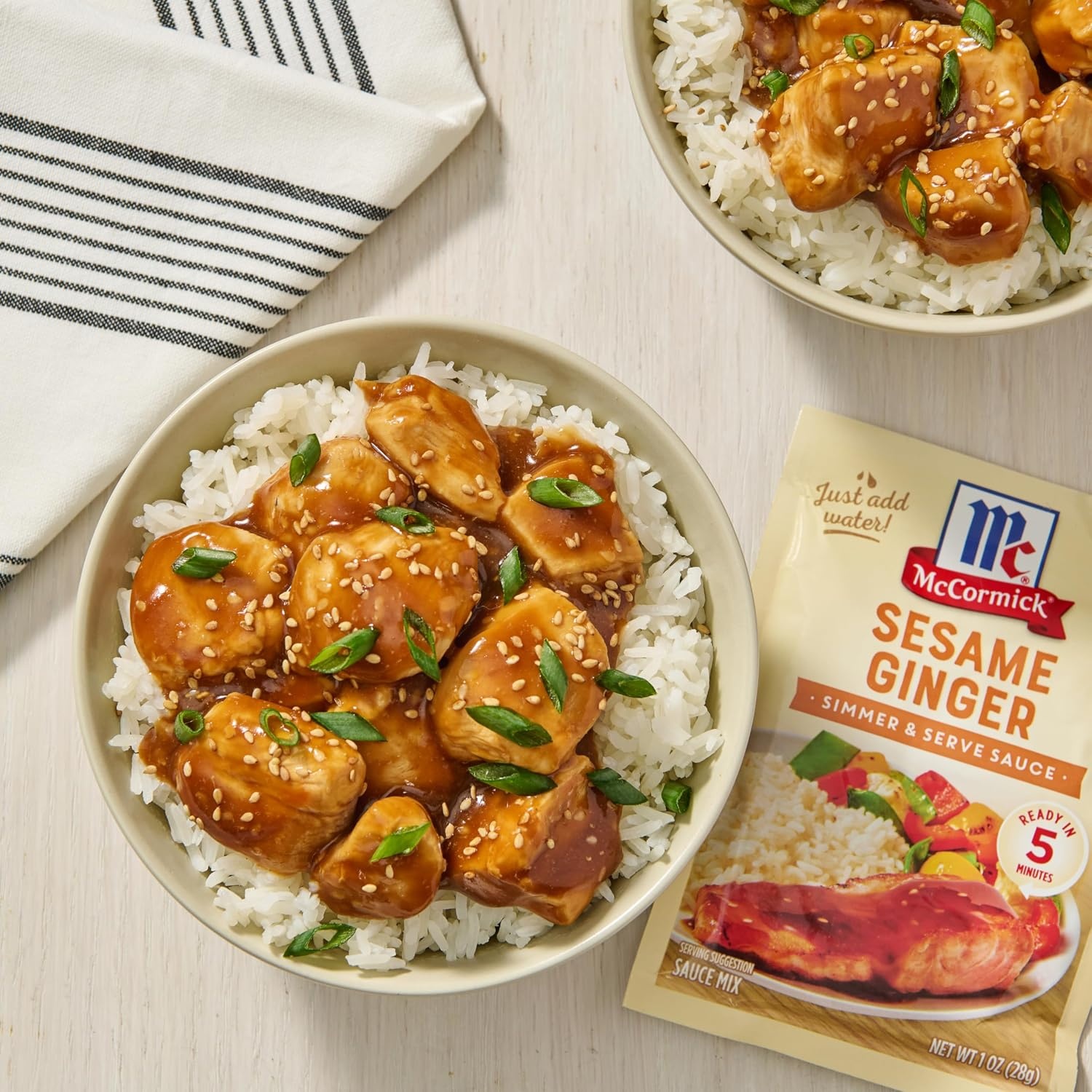 image:imageMcCormick Sesame Ginger Simmer amp Serve Sauce Mix 1 oz Pack of 12Variety Pack