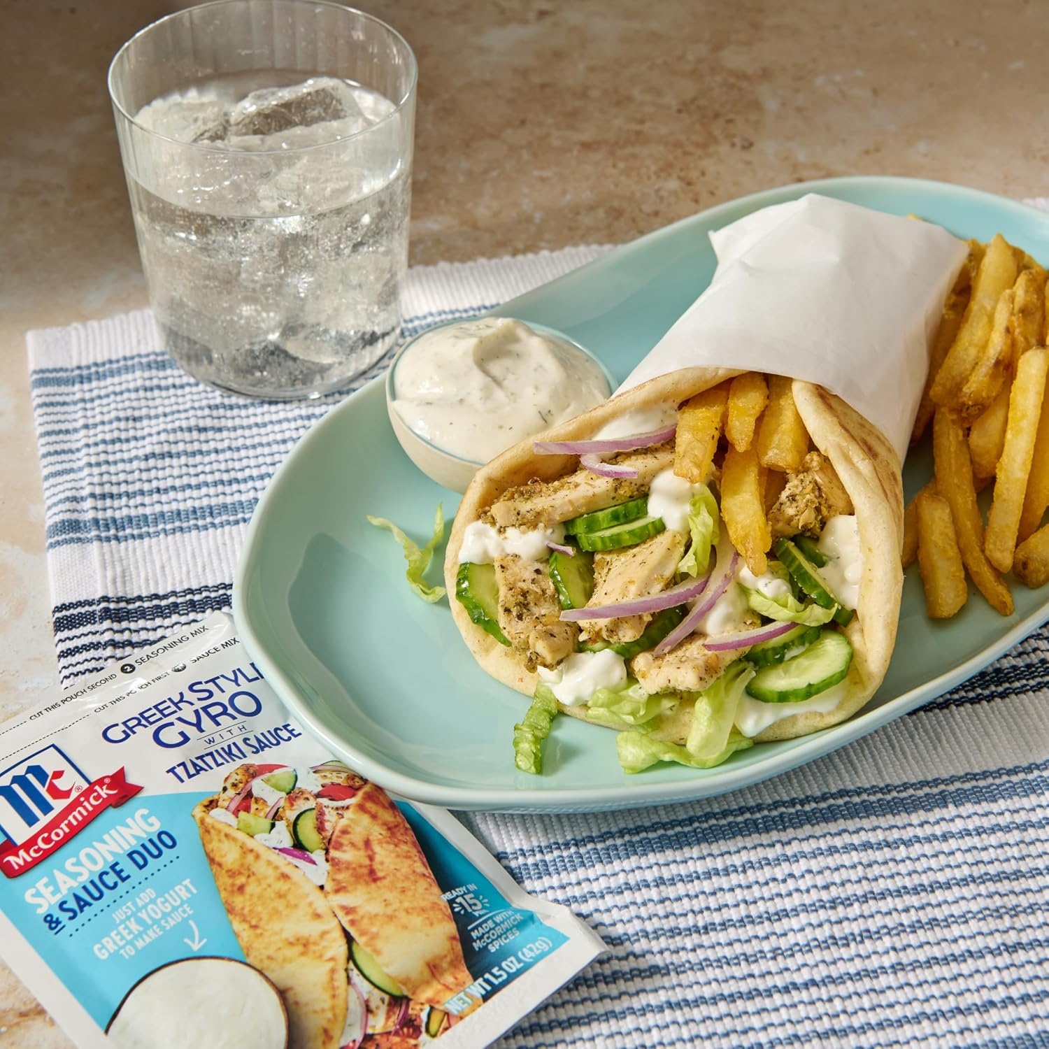 image:imageMcCormick Shawarma Pita Seasoning with Garlic Sauce Mix 137 oz Pack of 6Greek Style Gyro