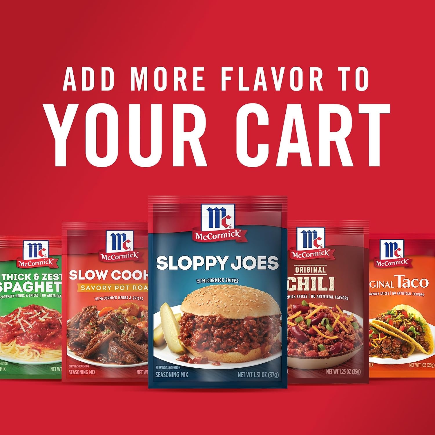 image:imageMcCormick Sloppy Joes Seasoning Mix 131 oz Pack of 12131 Ounce Pack of 4