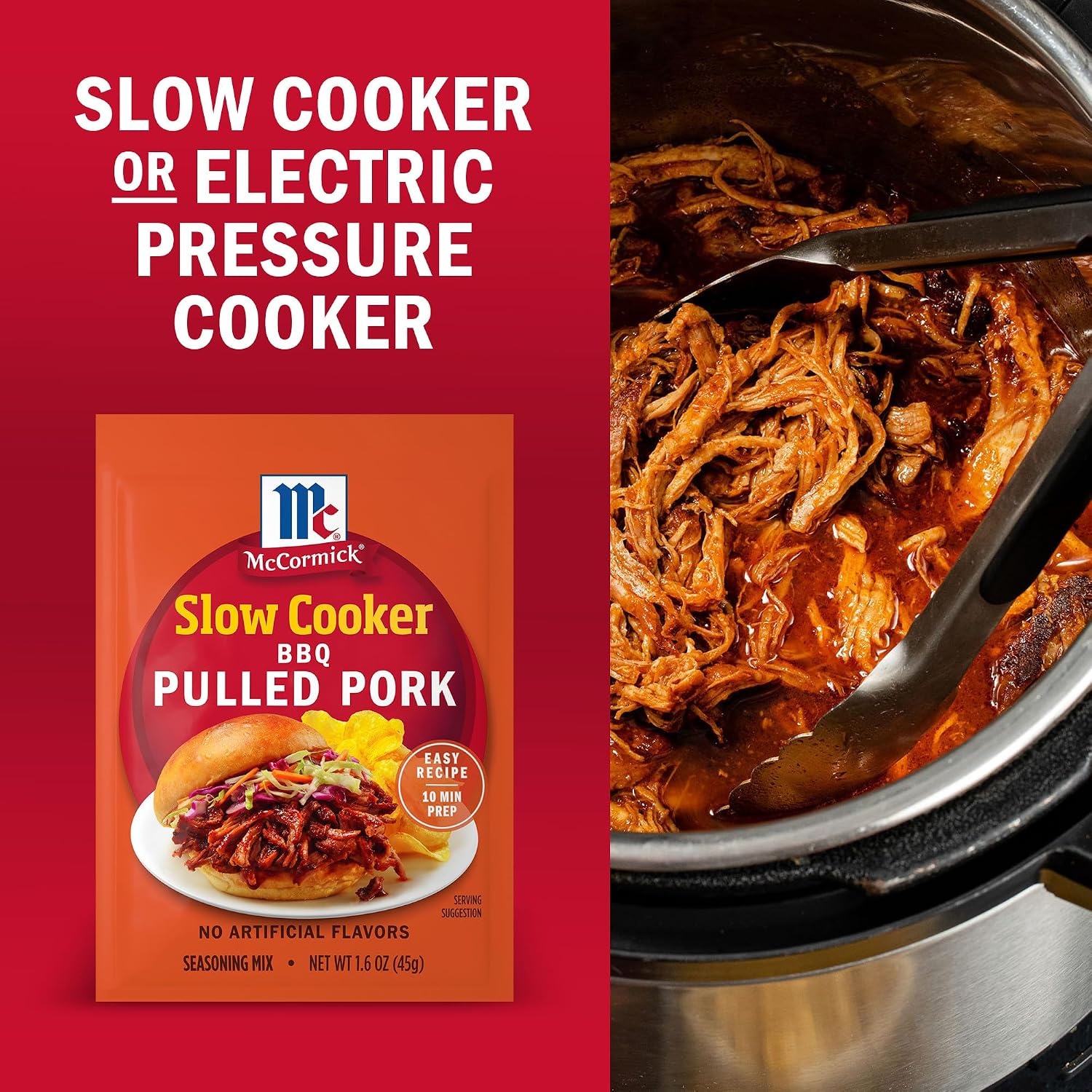 image:imageMcCormick Slow Cooker BBQ Pulled Pork Seasoning Mix 16 oz16 Ounce Pack of 1