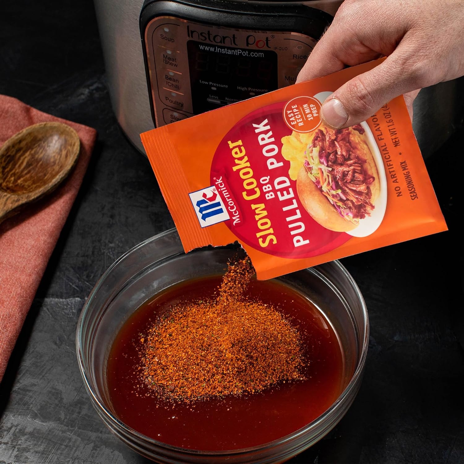 image:imageMcCormick Slow Cooker BBQ Pulled Pork Seasoning Mix 16 oz16 Ounce Pack of 1