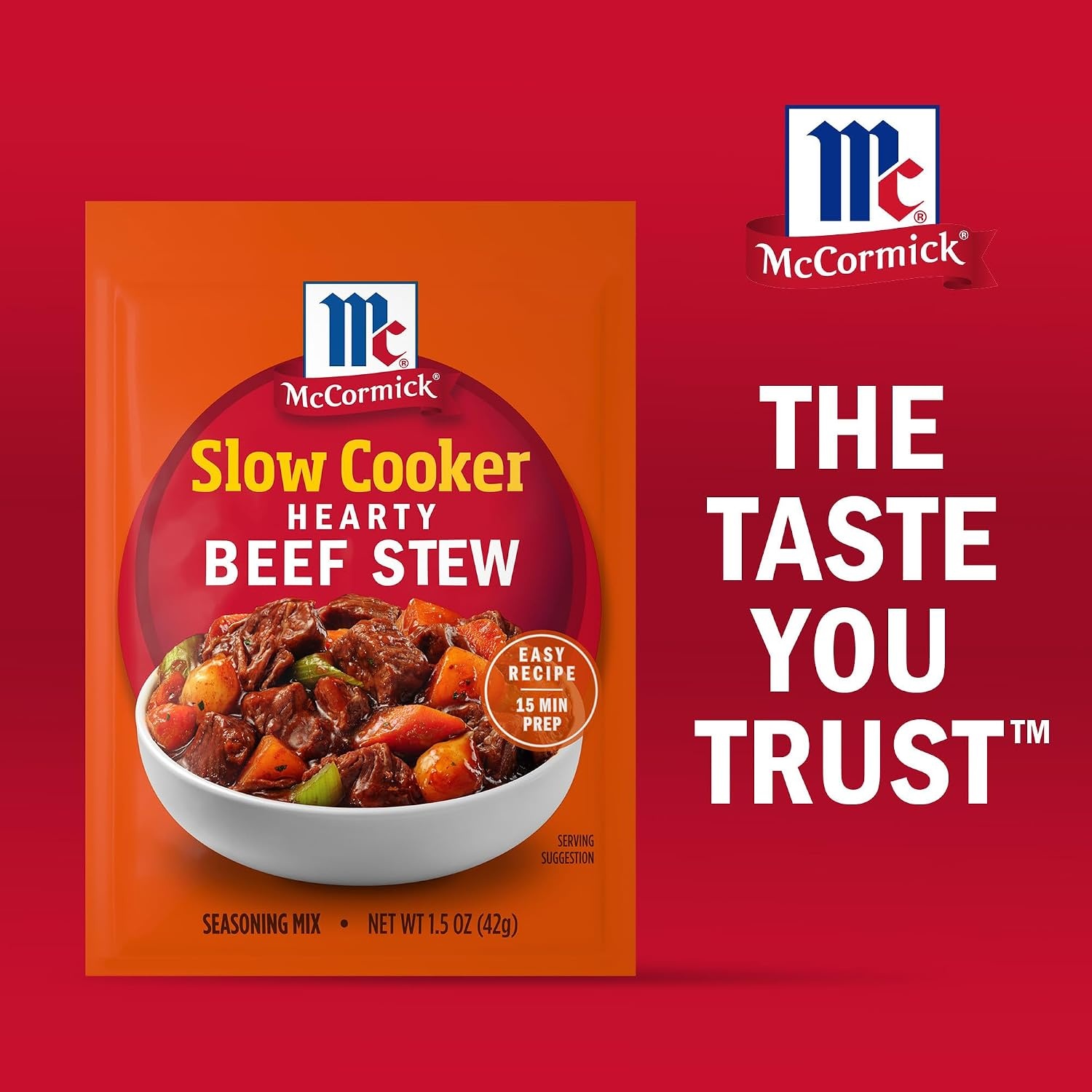image:imageMcCormick Slow Cooker Hearty Beef Stew Seasoning Mix 15 oz Pack of 1215 Ounce Pack of 1