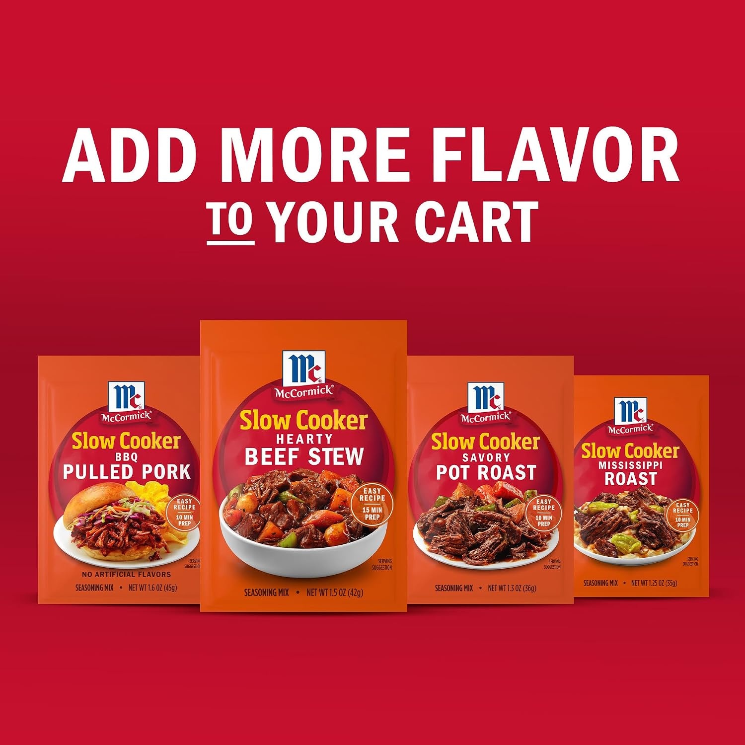 image:imageMcCormick Slow Cooker Hearty Beef Stew Seasoning Mix 15 oz Pack of 1215 Ounce Pack of 1