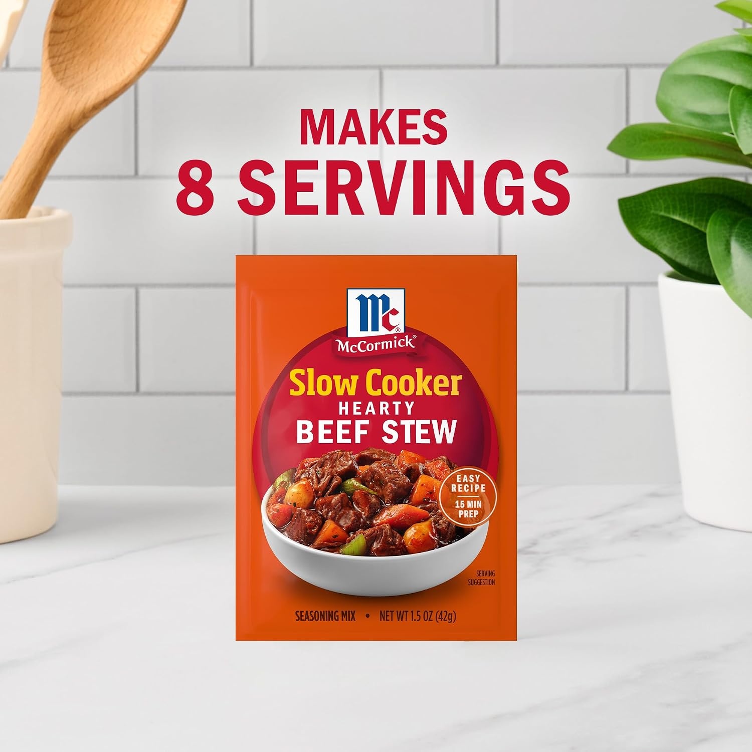 image:imageMcCormick Slow Cooker Hearty Beef Stew Seasoning Mix 15 oz Pack of 1215 Ounce Pack of 1