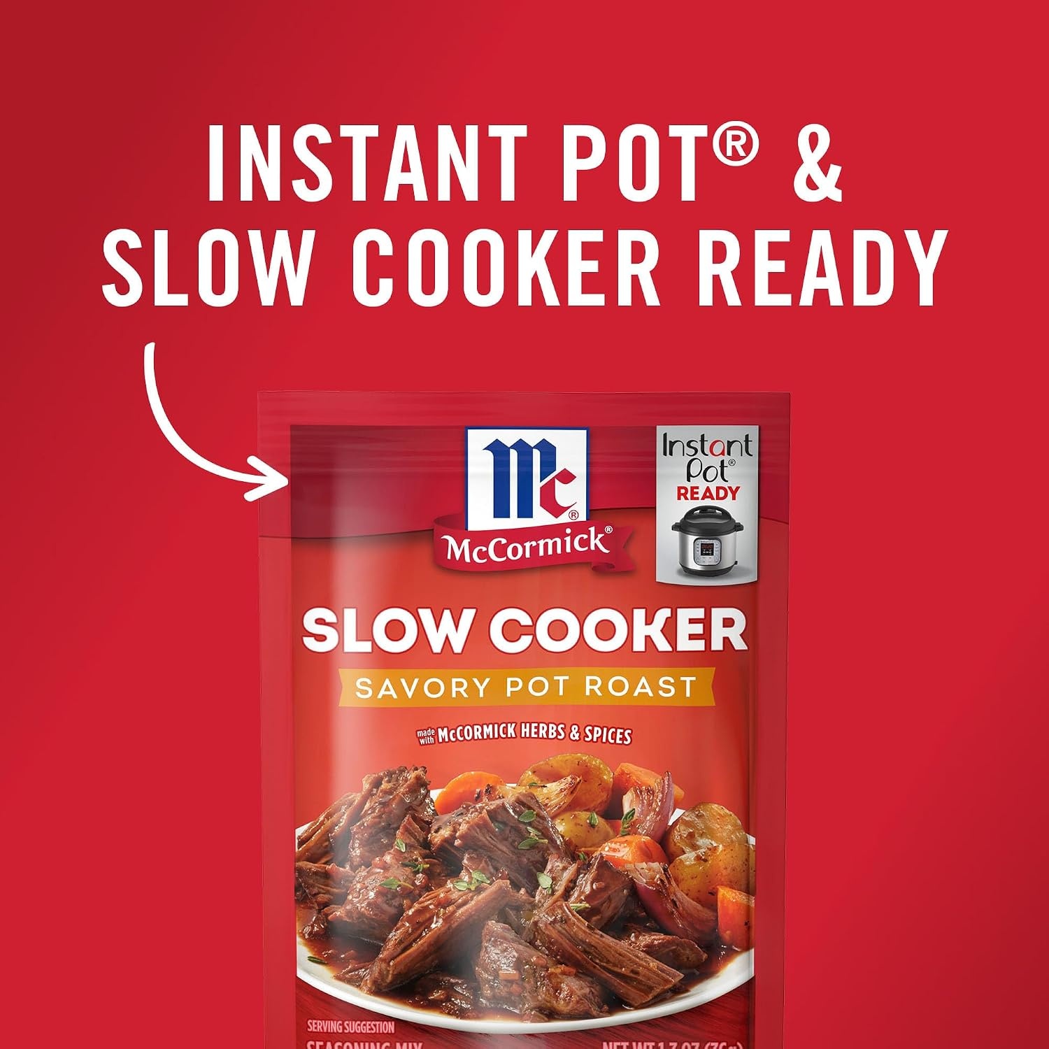 image:imageMcCormick Slow Cooker Savory Pot Roast Seasoning Mix 13 oz Pack of 1213 Ounce Pack of 1