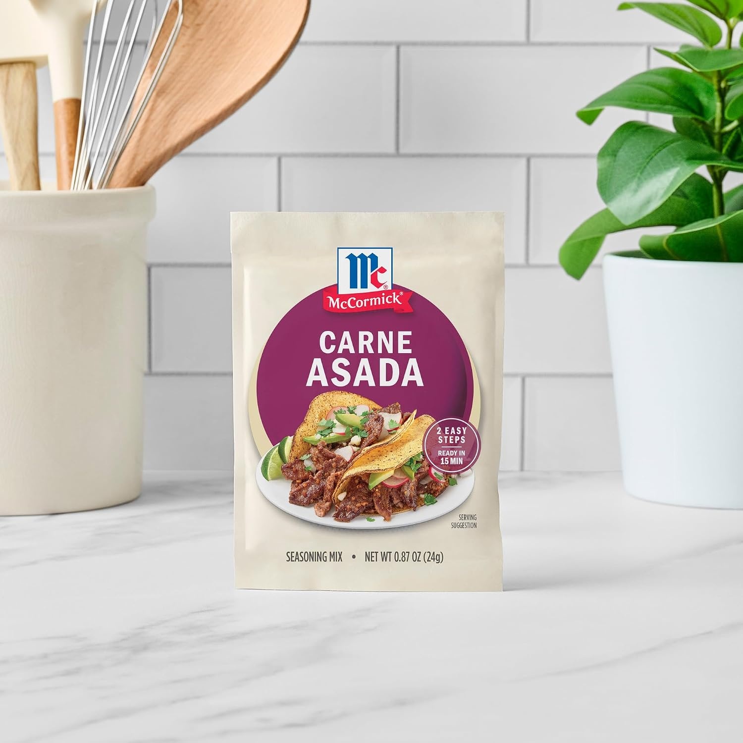 image:imageMcCormick Street Taco Carne Asada Seasoning Mix 087 oz Pack of 12087 Ounce Pack of 1